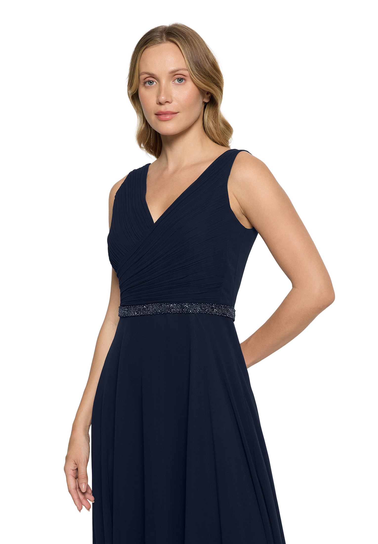 Vera Mont Abendkleid »Damen mit Plissee« Ohne Tasche Dekoelemente
