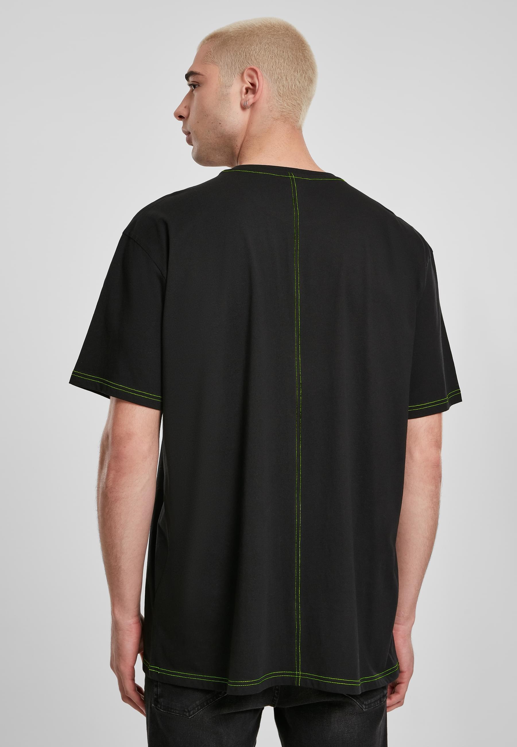 URBAN CLASSICS Kurzarmshirt »Urban Classics Herren Heavy Oversized Contrast Stitch Tee«, (1 tlg.)