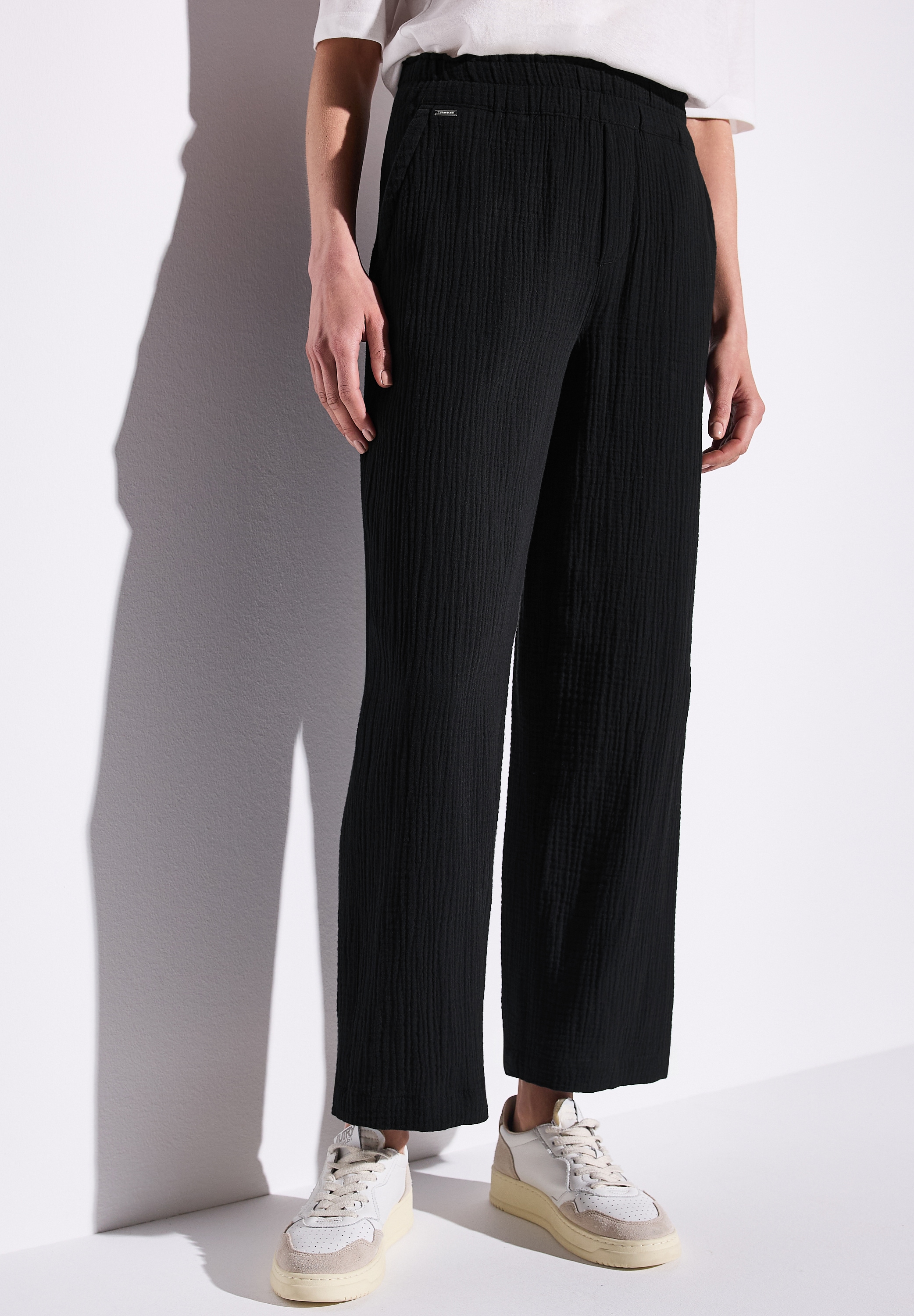 STREET ONE Stoffhose, in Struktur-Optik günstig online kaufen