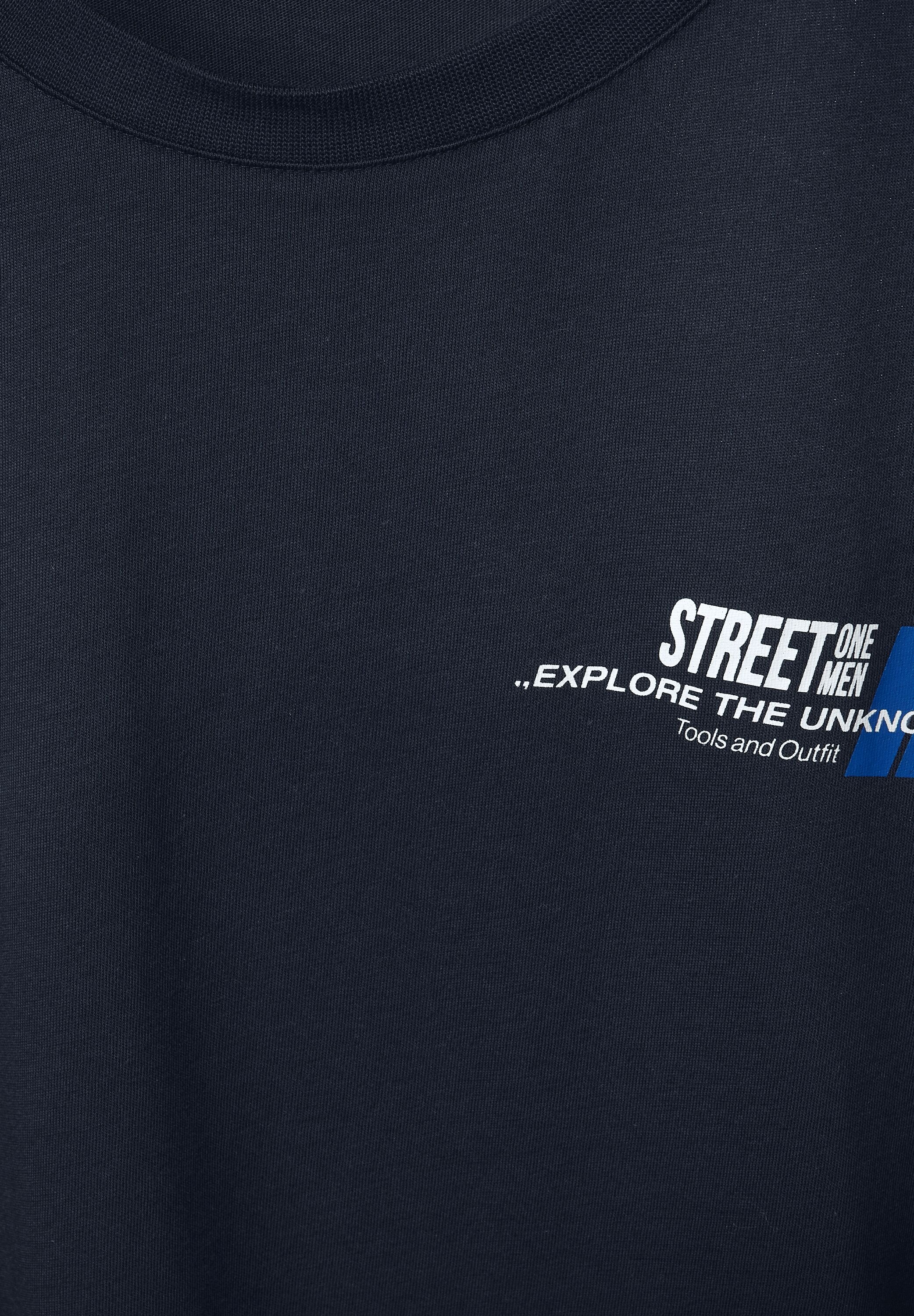 STREET ONE MEN Rundhalsshirt, mit Rundhalsausschnitt ▷ kaufen | BAUR | T-Shirts