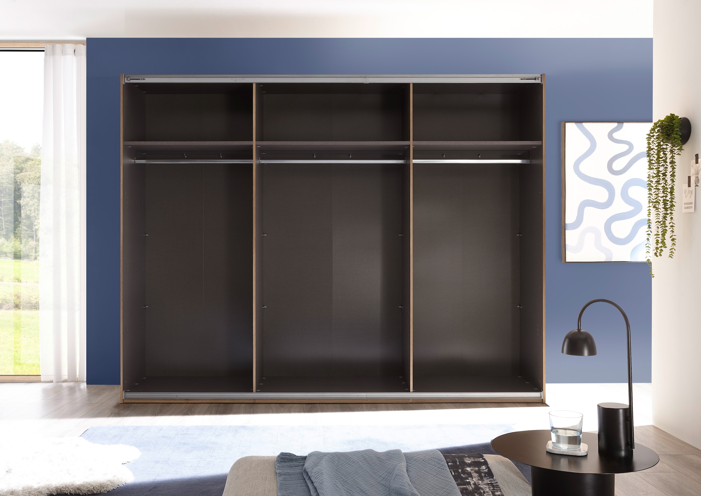 Schlafkontor Schwebetürenschrank »Bravo Kleiderschrank, Schiebetürenschrank«, mit Spiegeltür, wahlweise mit Zubehör