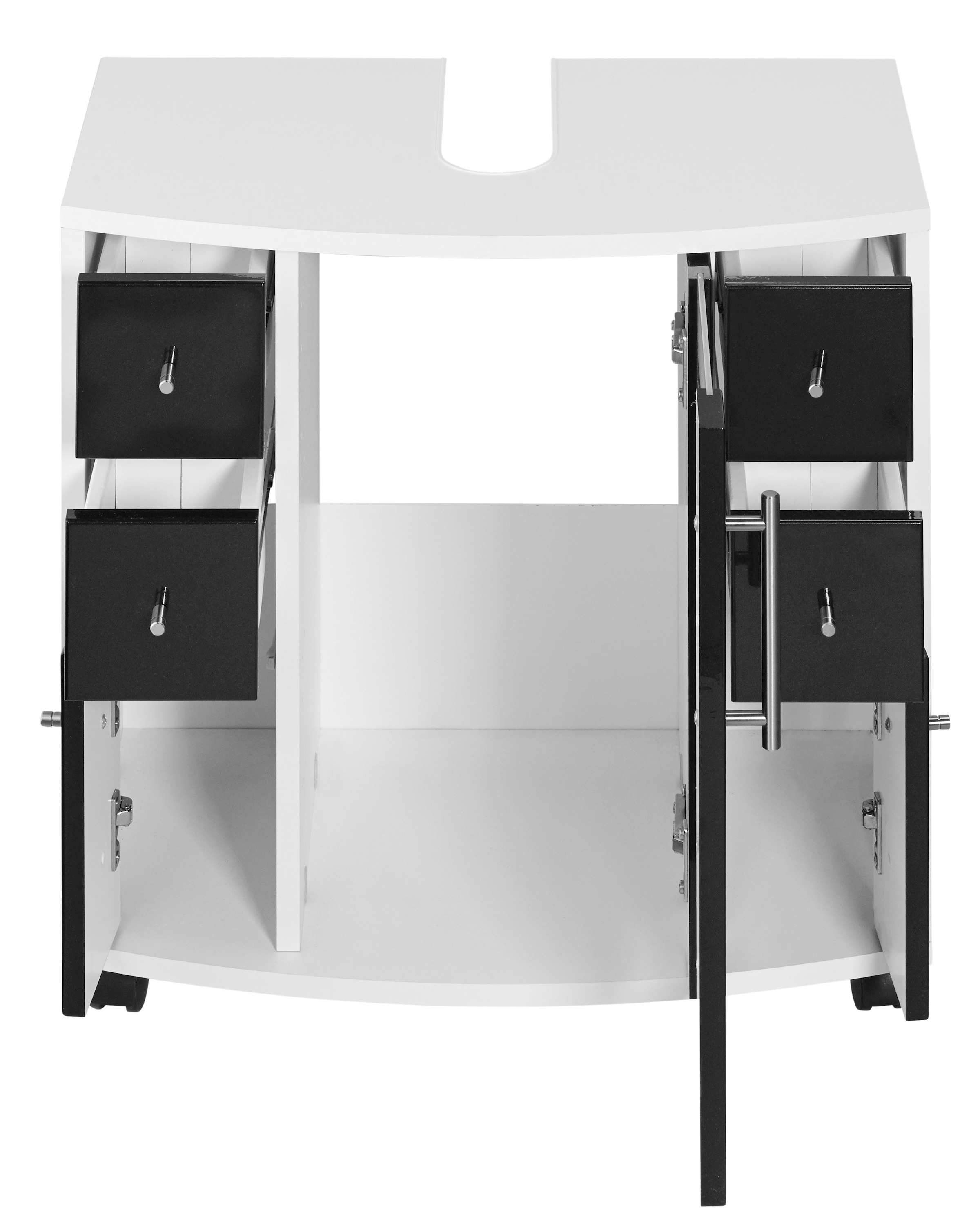 welltime Waschbeckenunterschrank »Jaca«, Breite 60 cm, mit hochglänzenden Fronten