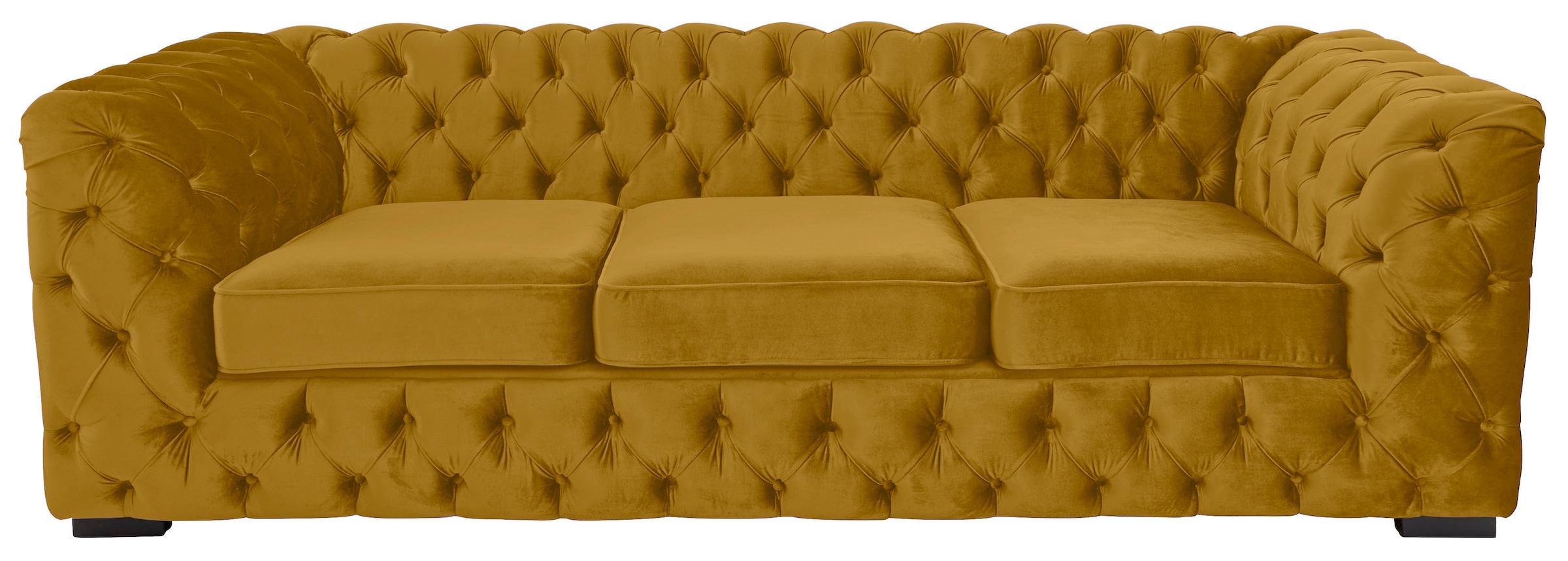 Guido Maria Kretschmer Home&Living Chesterfield-Sofa "Kalina", klassische Chesterfield-Knopfheftung, sehr hochwertige Ve