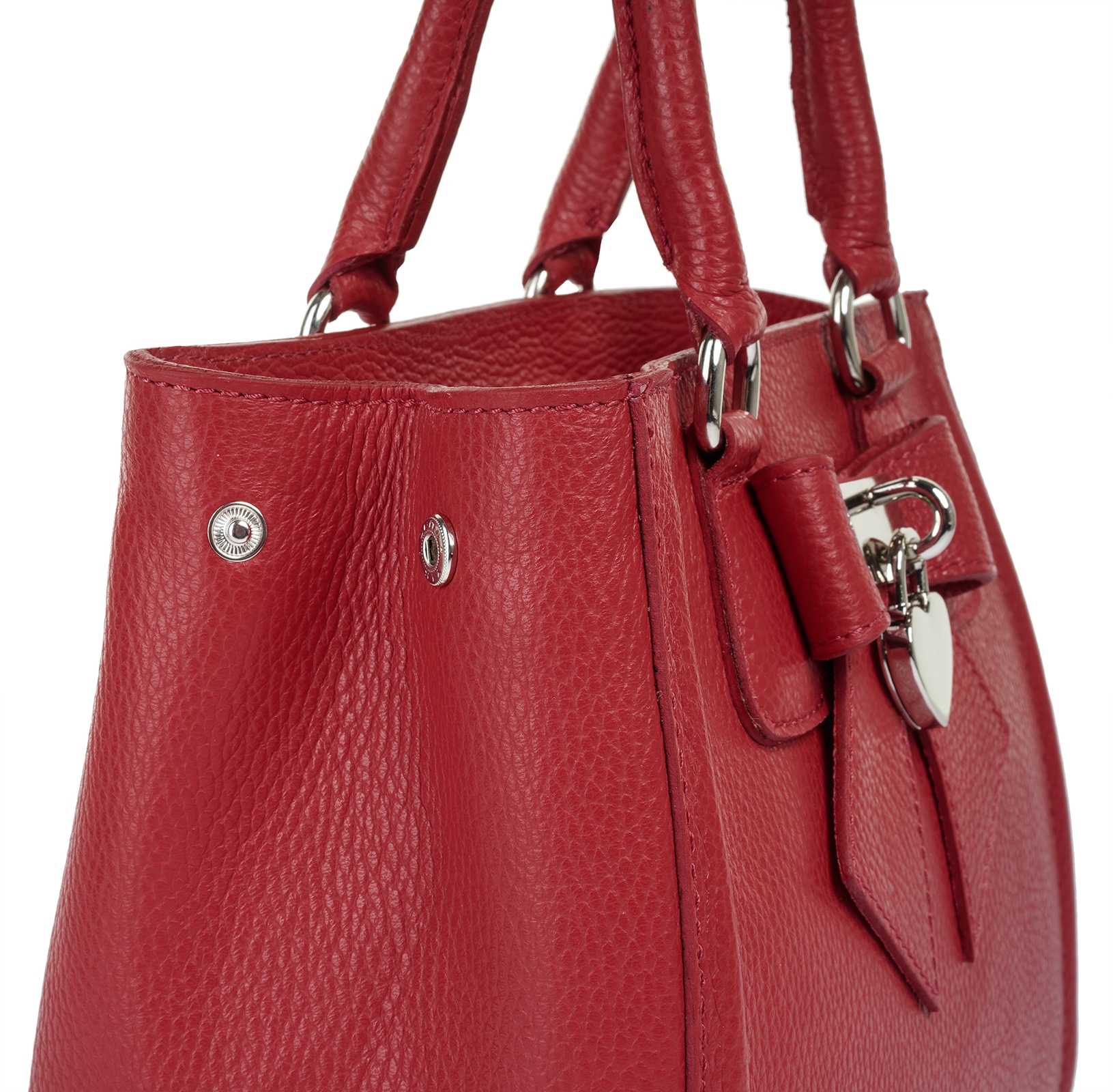 Cluty Henkeltasche »CLUTY Damen SOLCUORE echt Leder, Made in Italy« echt Leder, Made in Italy
