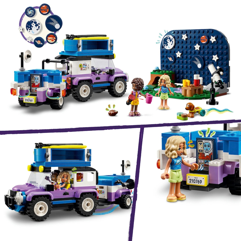 LEGO® Konstruktionsspielsteine »Sterngucker-Campingfahrzeug (42603), LEGO Friends«, (364 St.)