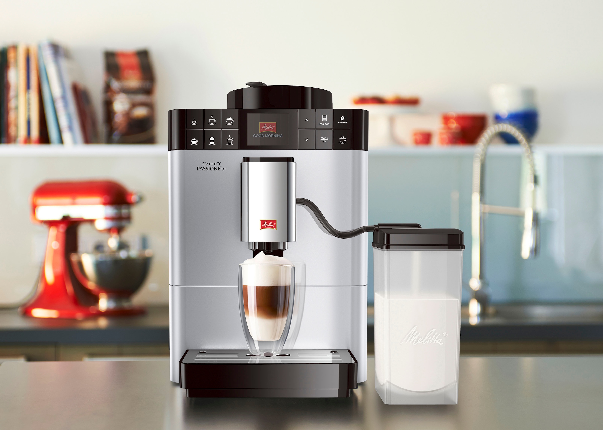 Melitta Kaffeevollautomat »Passione® One frisch BAUR tassengenau F53/1-101, auf Touch Touch Raten gemahlene One | Bohnen Funktion, silber«