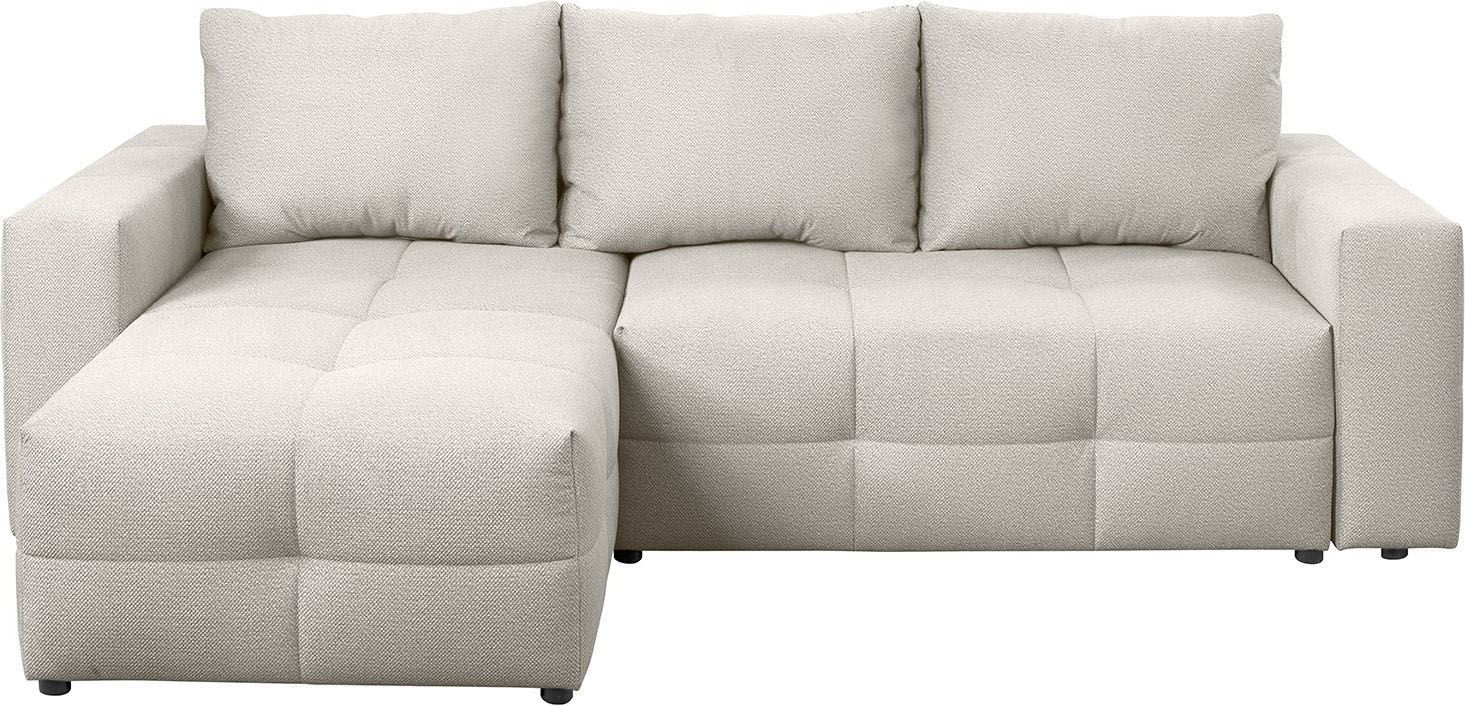 exxpo - sofa fashion Ecksofa Praktische Funktionsecke mit Federkern, Bettfunktion und Stauraum