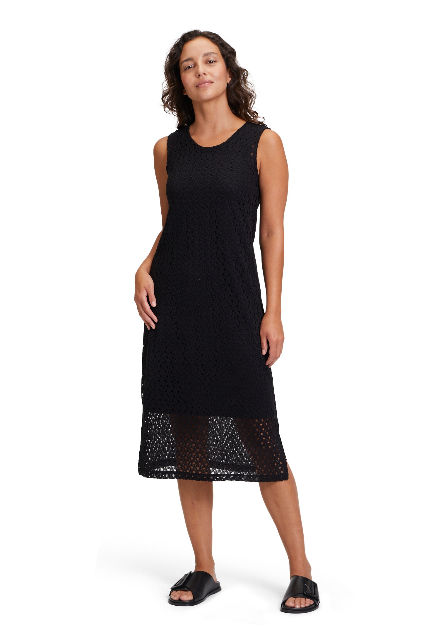 Betty&Co Sommerkleid "Betty & Co Damen Sommerkleid mit Lochmuster", Struktu günstig online kaufen