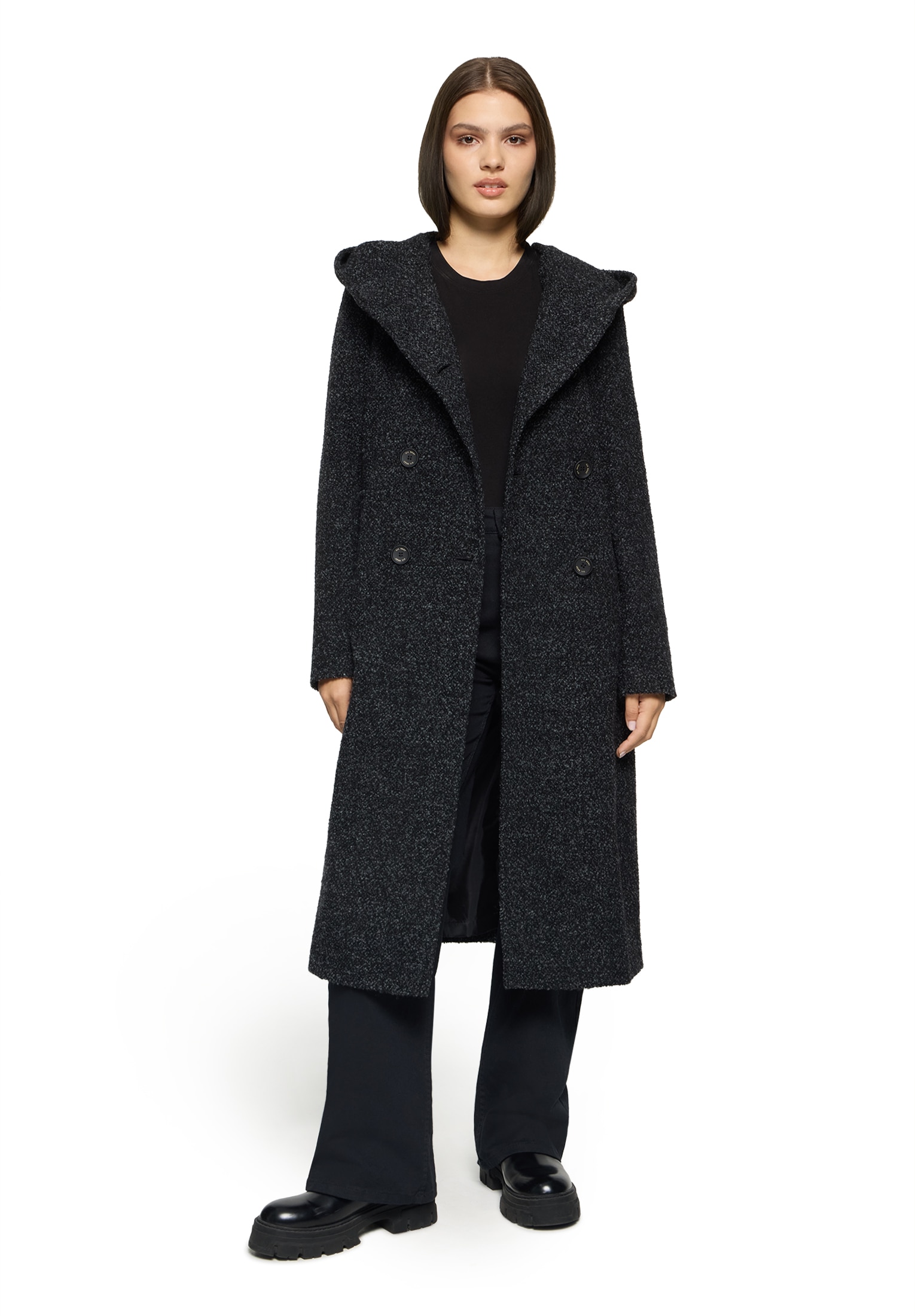 Gil Bret Wollmantel mit Kapuze