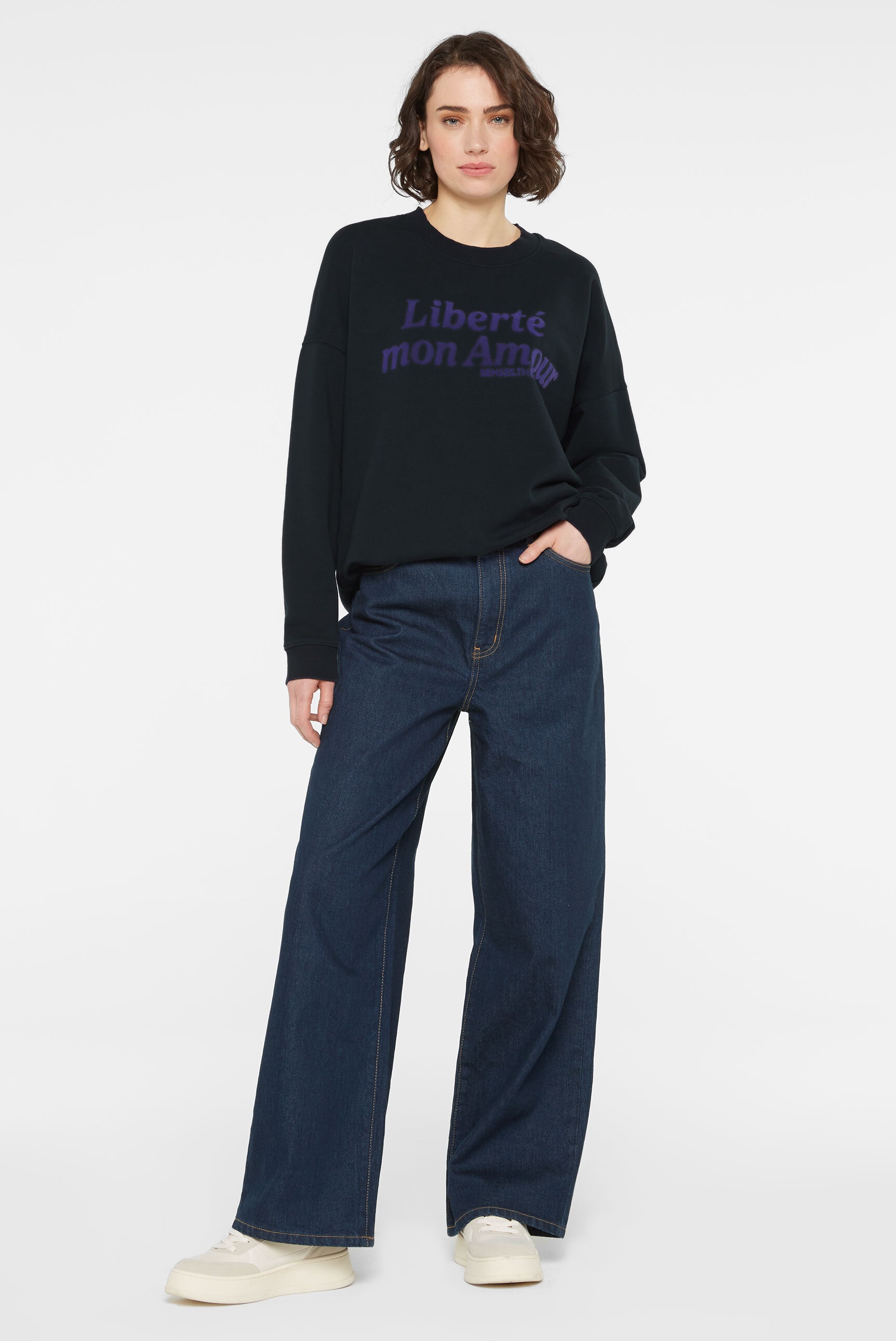 SENSES.THE LABEL Sweater, mit Baumwolle