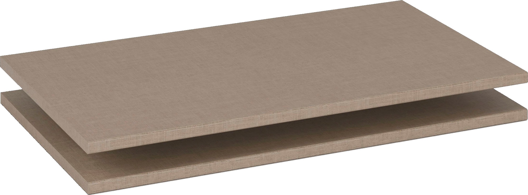 rauch "Zubehör für Rauch-Schwebetürenschränke ORANGE" 2er-Set Breite 88 cm, Tiefe 50 cm