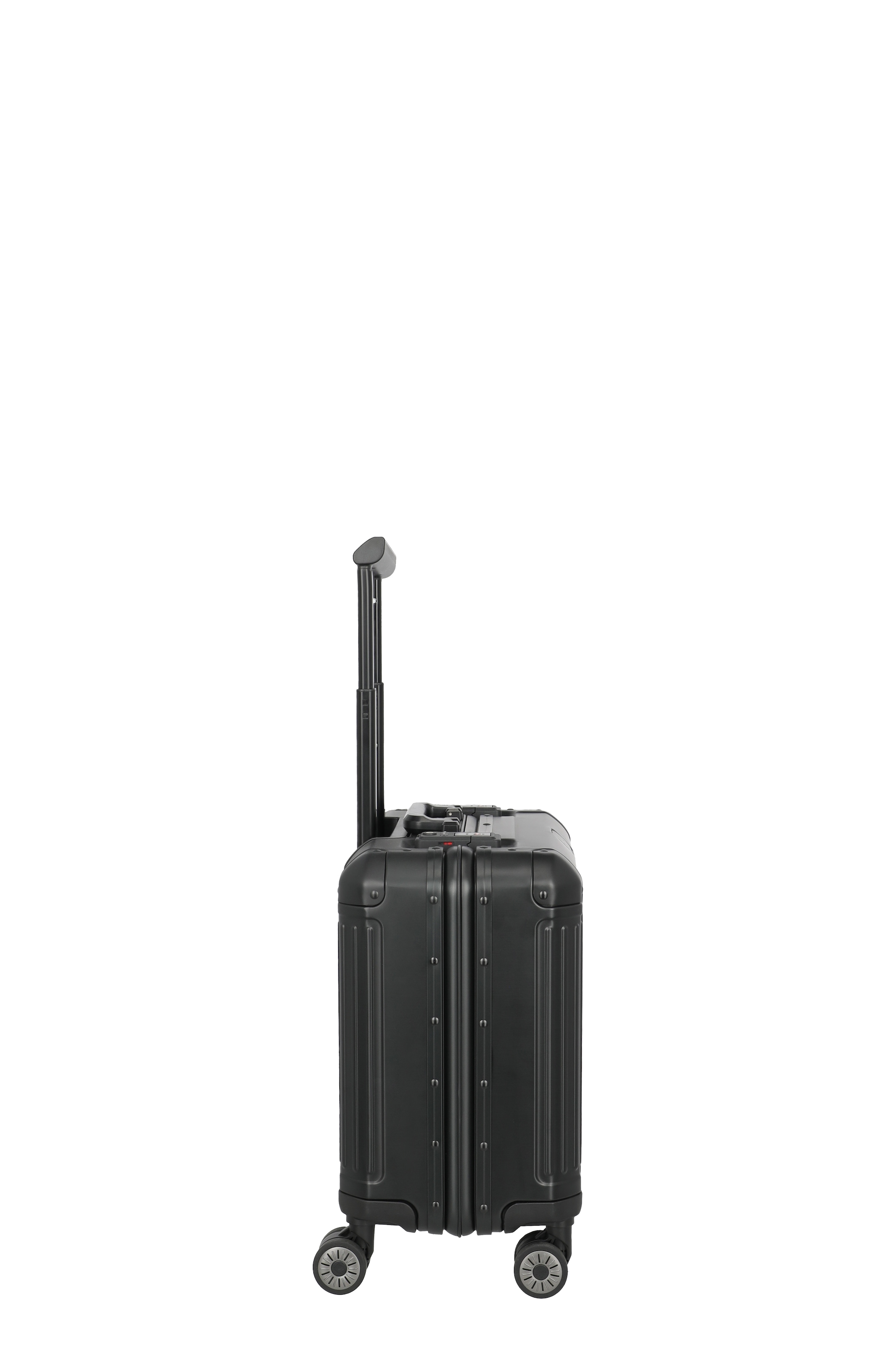 travelite Hartschalen-Trolley »NEXT Trunk Reisekoffer Aluminium« 32 l 4 Rollen Koffer, mit extra großem Stauraum und stabilem Rahmen