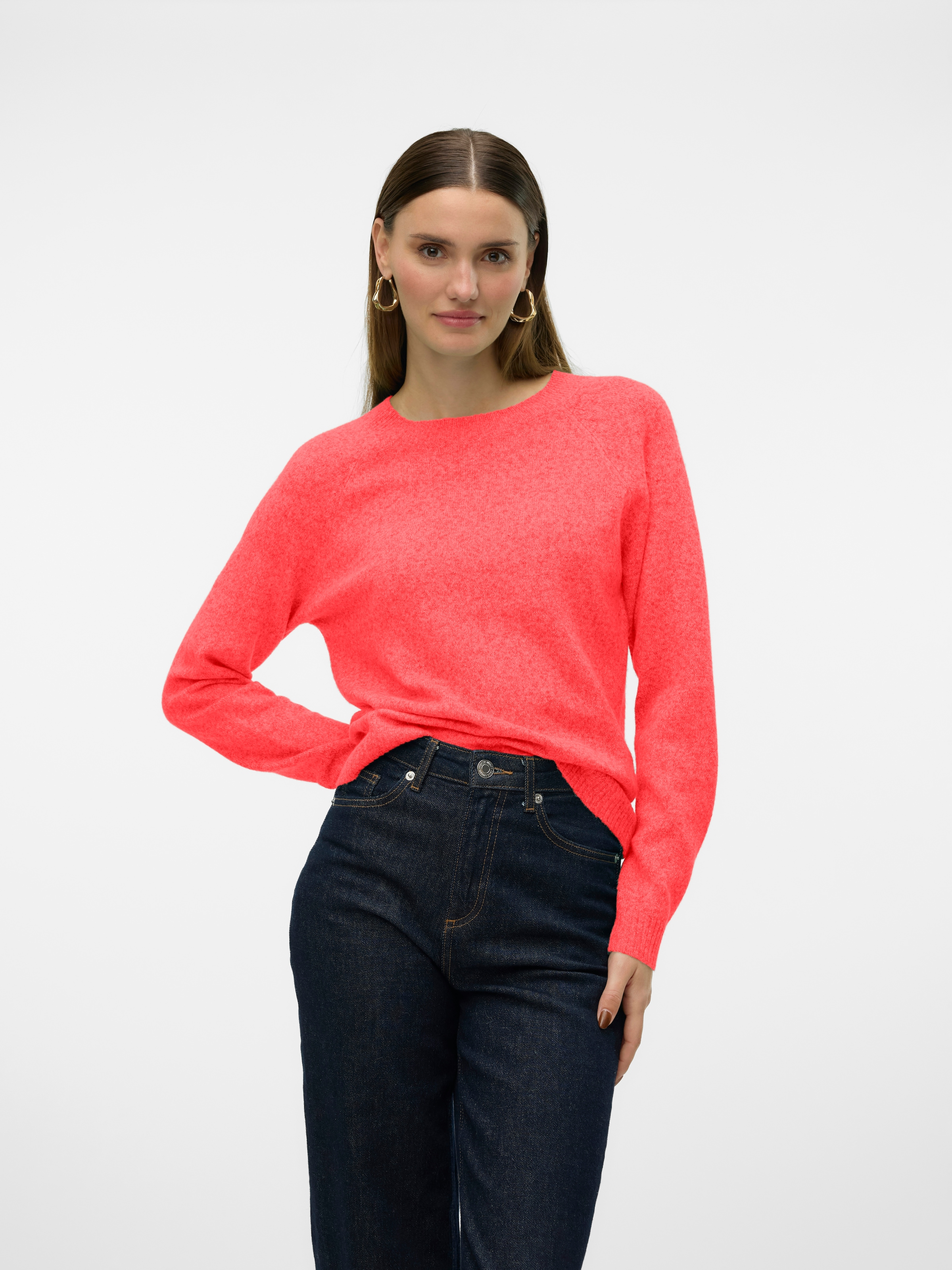 Vero Moda Rundhalspullover »VMDOFFY LS O-NECK BLOUSE GA NOOS«