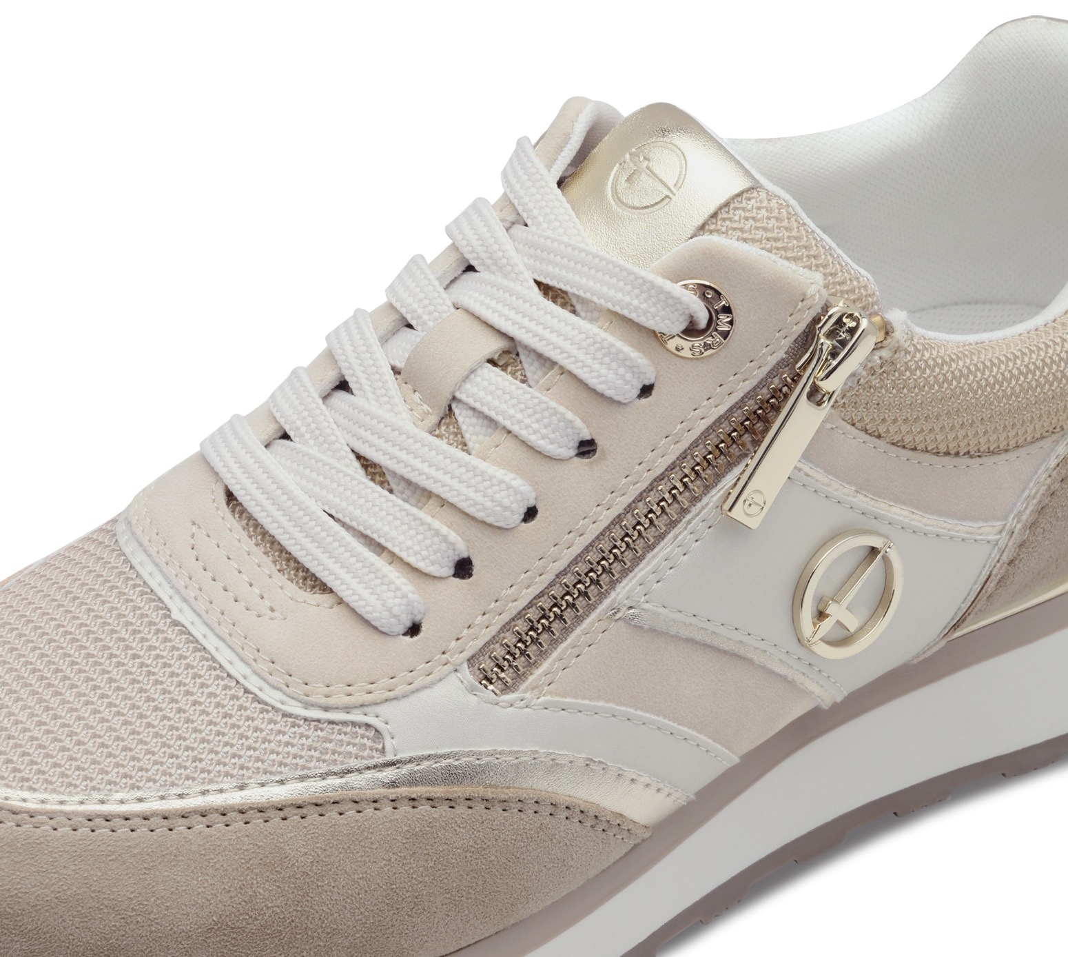 Tamaris Keilsneaker, Freizeitschuh, Halbschuh, Schnürschuh mit Kontrastbesätzen