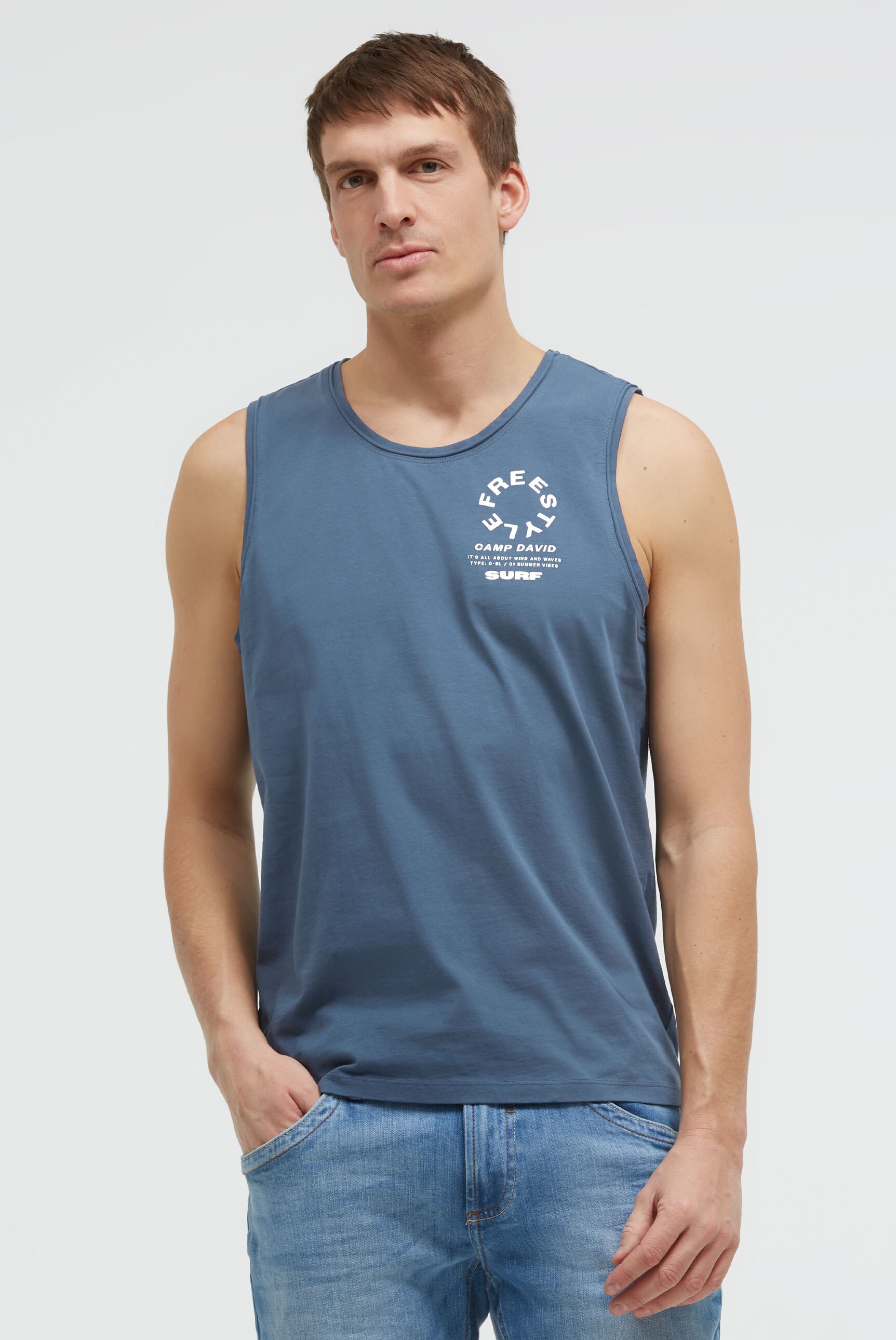 CAMP DAVID Tanktop aus Baumwolle