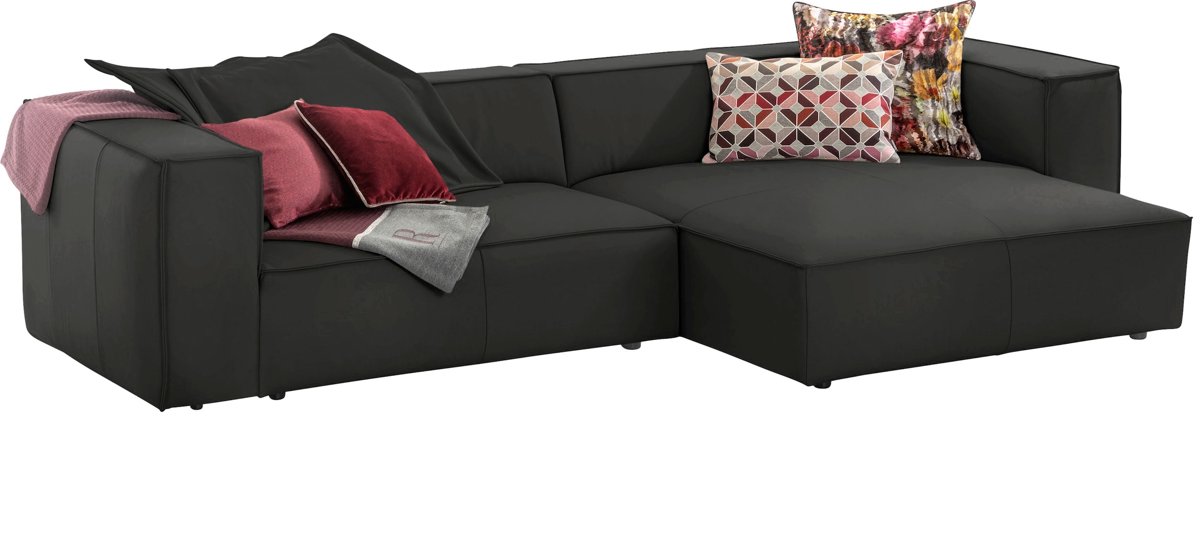 W.SCHILLIG Ecksofa "around-the-block" inklusive Hocker, mit eleganter Biese günstig online kaufen