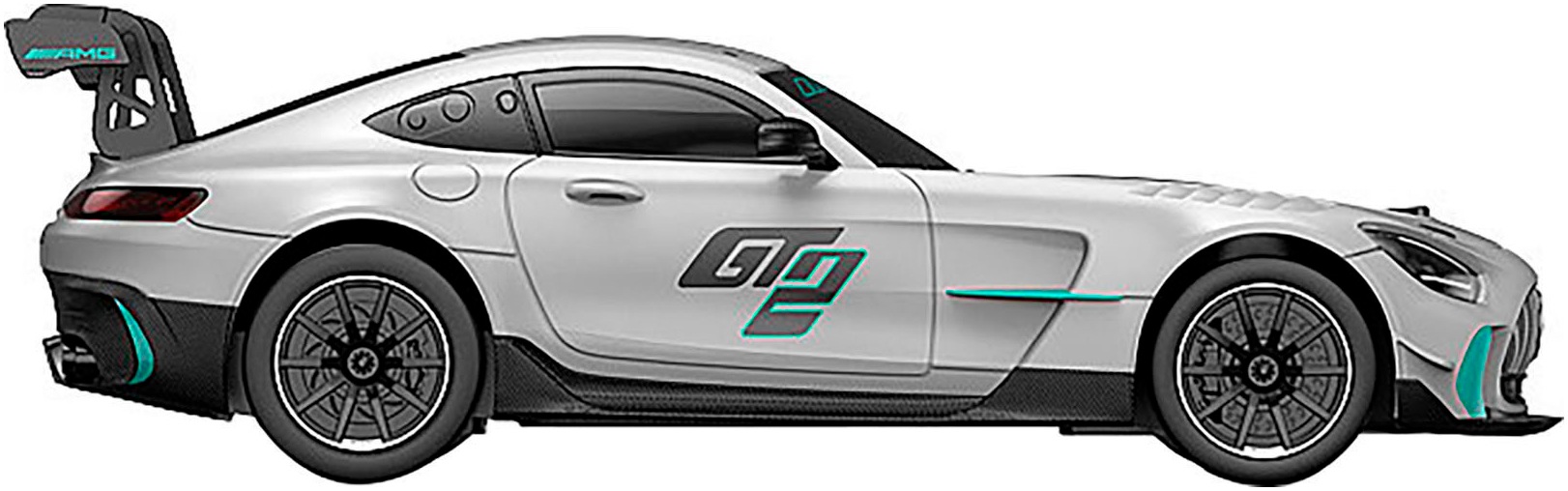 Jamara RC-Auto »Mercedes-AMG GT2 grau 2,4GHz« Maßstab 1:24