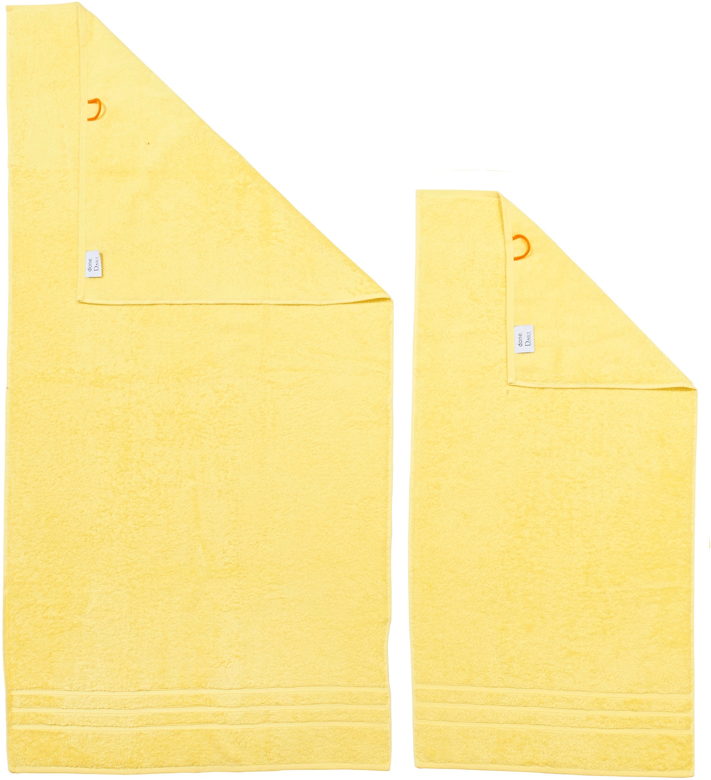 done. Handtuch Set "Daily Uni" 2x Handtücher (50x100 cm) & 2 Duschtücher(70 günstig online kaufen