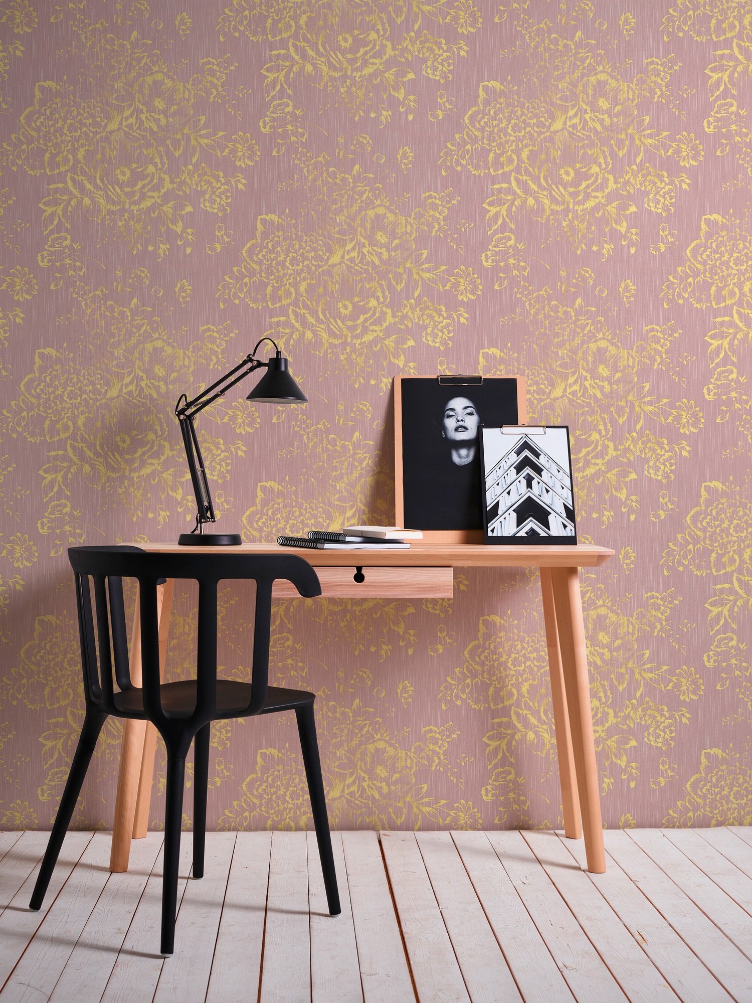 Architects Paper Textiltapete »Metallic Silk«, floral-matt-glänzend, Barocktapete Tapete Blumen
