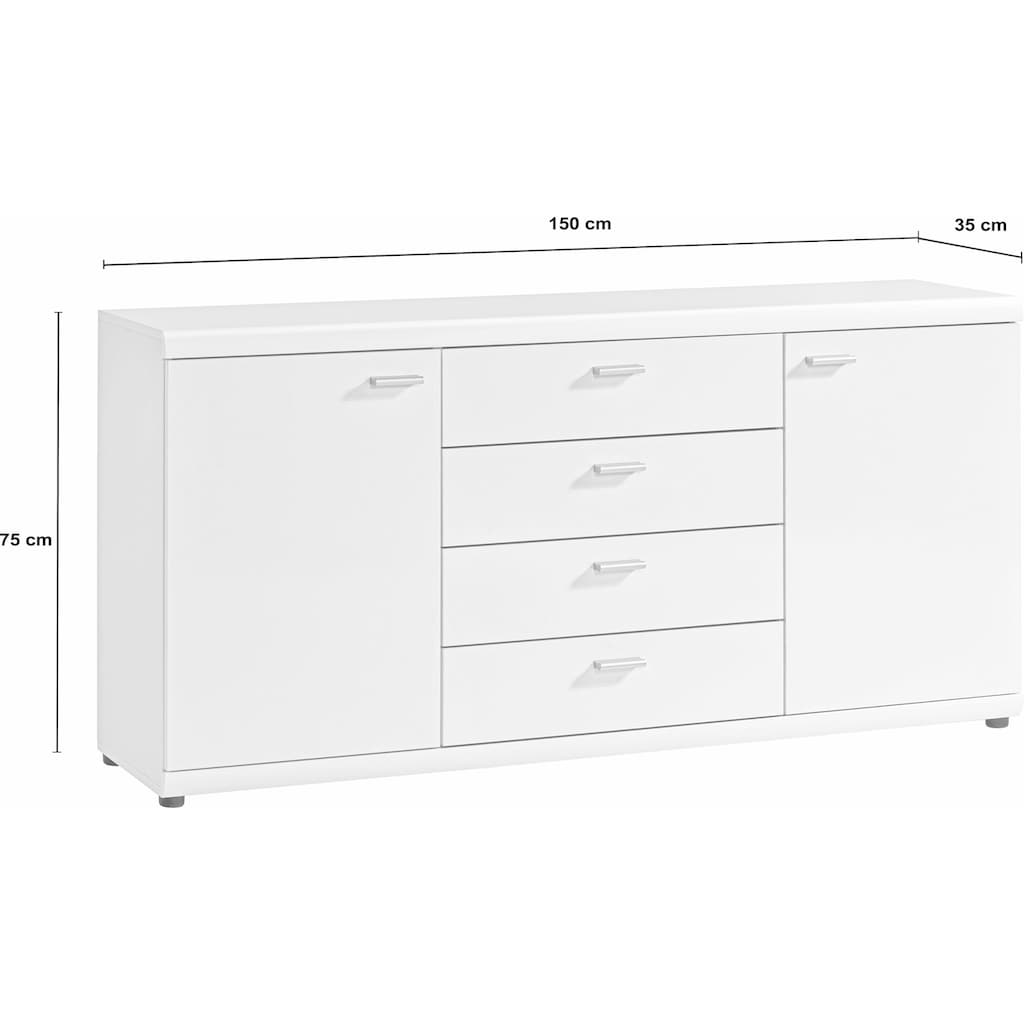 Procontour Kommode »Sun«, Breite 150 cm, mit 4 Schubkästen