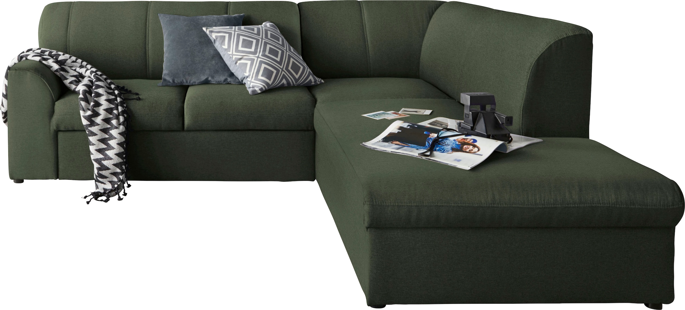 DOMO collection Ecksofa "Topper zeitlos elegant, kompakte Stellmaße, OTTOs günstig online kaufen