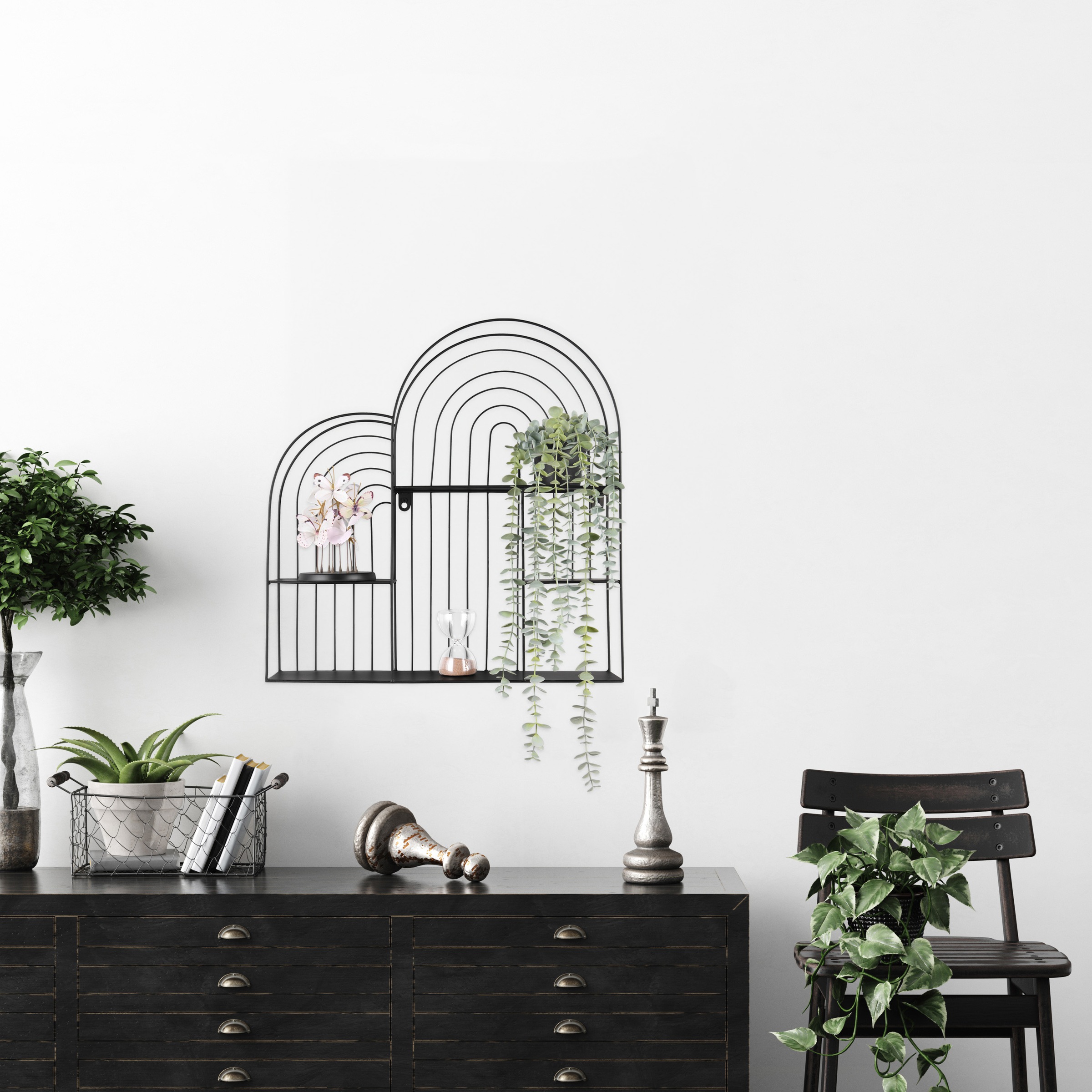 MIRRORS AND MORE Wandregal "Ivanka" 1 Stk. tlg. Dekoratives Regal günstig online kaufen