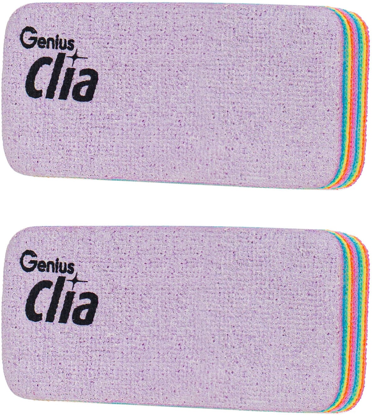 Genius Bratpfanne »Cerafit Steel, inkl. Rainbow Schwämme, Set 4-tlg.«, Edelstahl 18/10, (Set, 4 tlg., Pfanne mit abnehmbarem Griff, Glasdeckel, 2x Clia Rainbow Schwämme), hitzebeständig, spülmaschinengeeignet