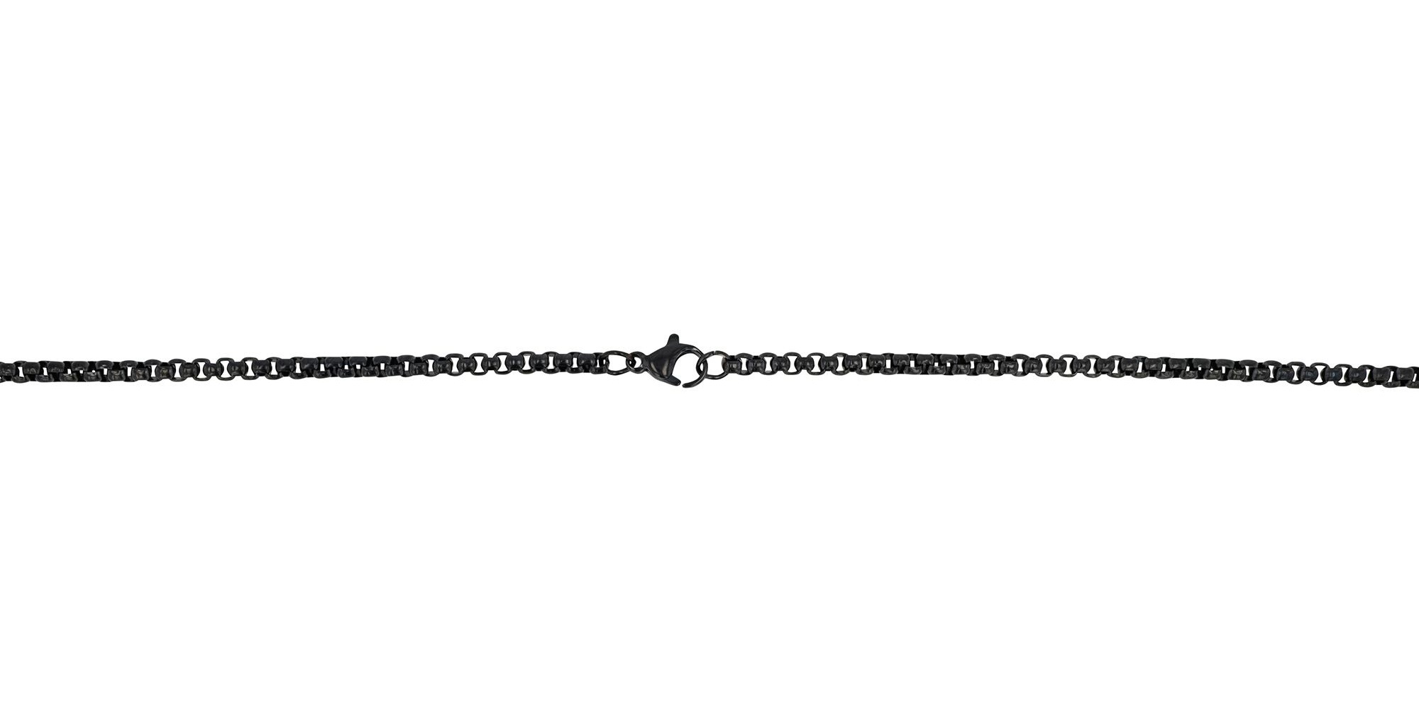 ADELIA ́S Kinder Kette ohne Anhänger "Halskette – Totenkopf aus Edelstahl 60 cm", 60cm, Edelstahlschwarz, Edelstahl, Halsketten, Zum Verschenken –