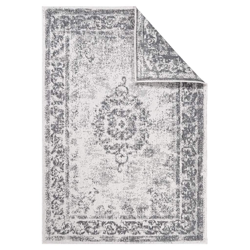 Carpet City Outdoorteppich »DUO RUG 5577«, rechteckig, 5 mm Höhe, Wendeteppich Wetterfest In- & Outdoor, Balkon, Terrasse, Wohnzimmer