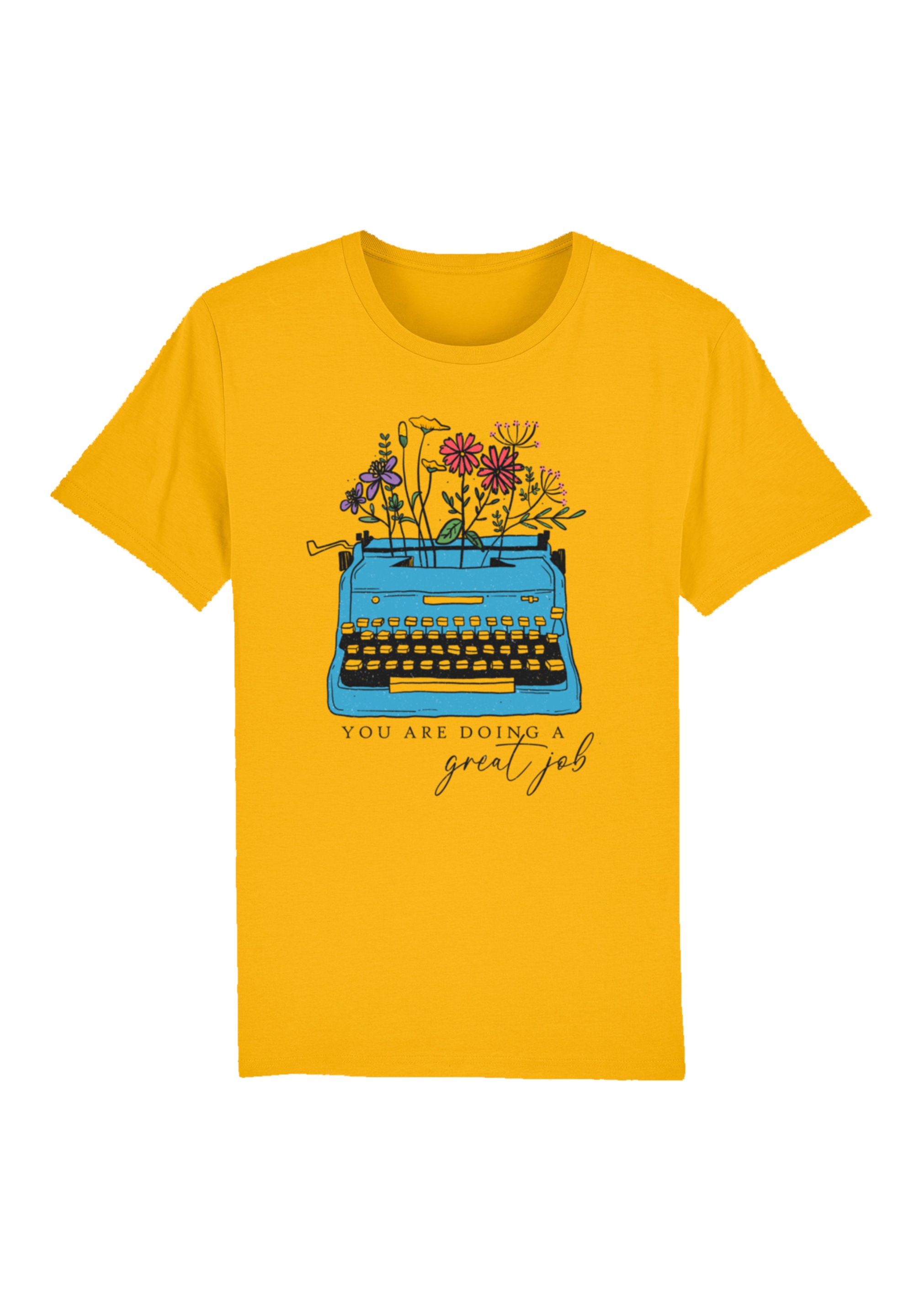 F4NT4STIC T-Shirt "Blumen you are doing a great job retro typewriter", Prem günstig online kaufen