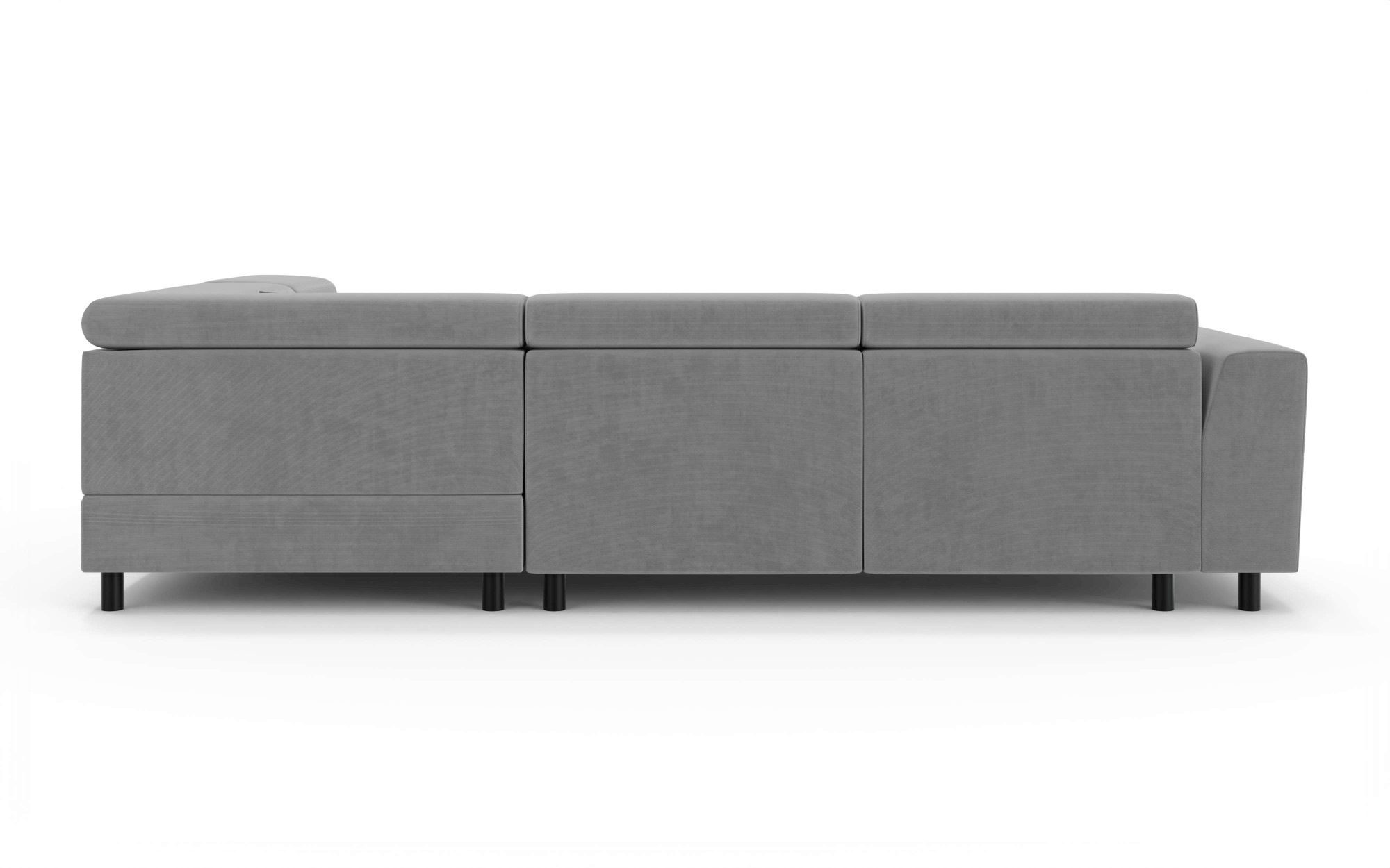 OTTO home Ecksofa »AADEN Schlafsofa mit verstellbaren Kopfstützen, B/T/H: 254/199/90 cm«, mit Bettfunktion und Bettkasten, Ottomane rechts/links bestellbar