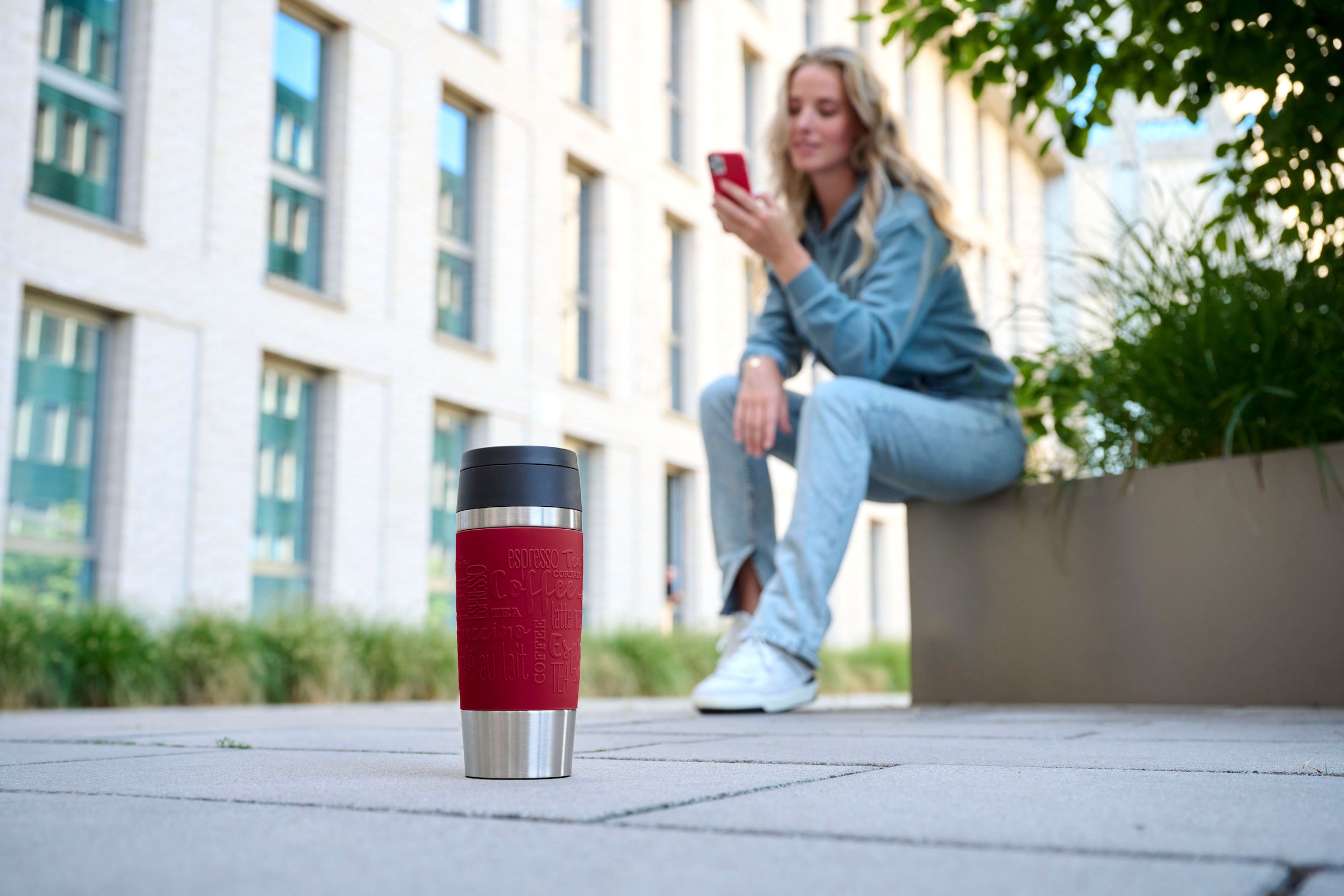 Emsa Thermobecher »Travel Mug Classic, mit 360°-Trinköffnung«, 4h heiß, 8h kalt - 360 ml / 6h heiß, 12h kalt - 500 ml, 100% dicht