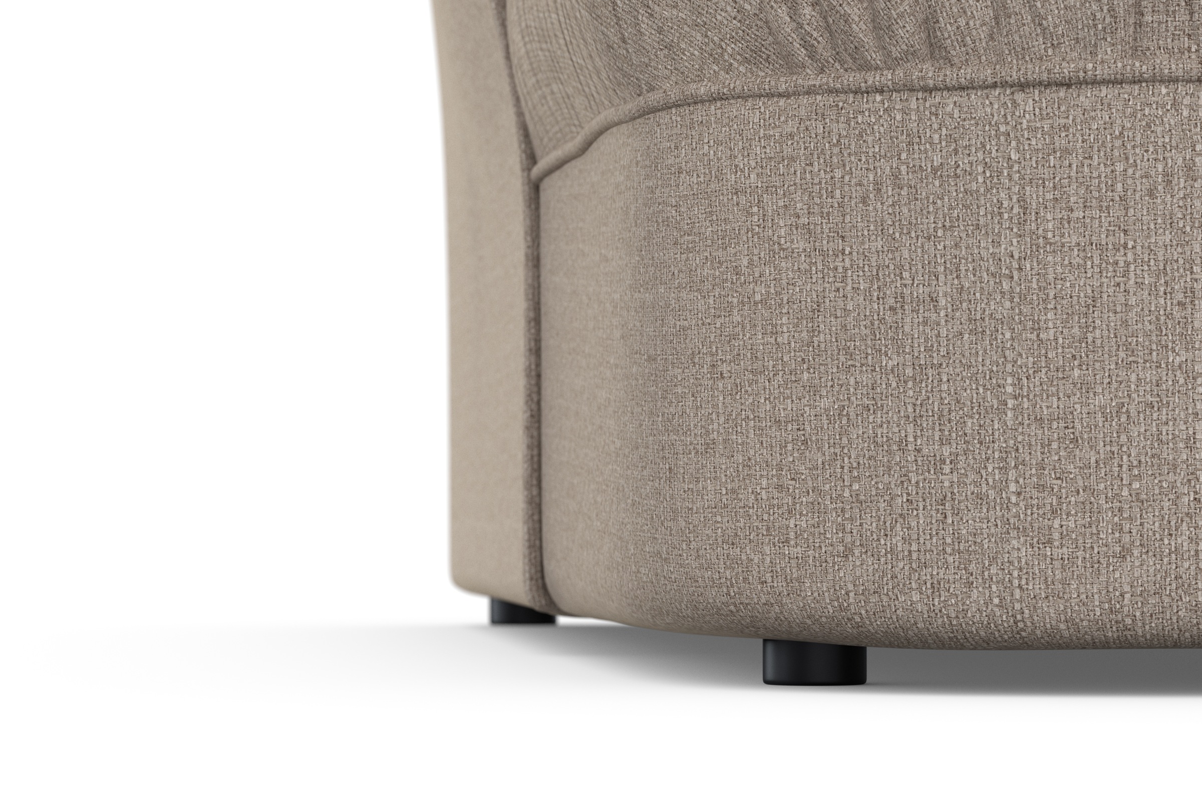 DOMO collection Ecksofa »Pegnitz, elegante Rückensteppung, kompakte Stellmaße 238/141cm, L-Form«, wahlweise mit Bettfunktion