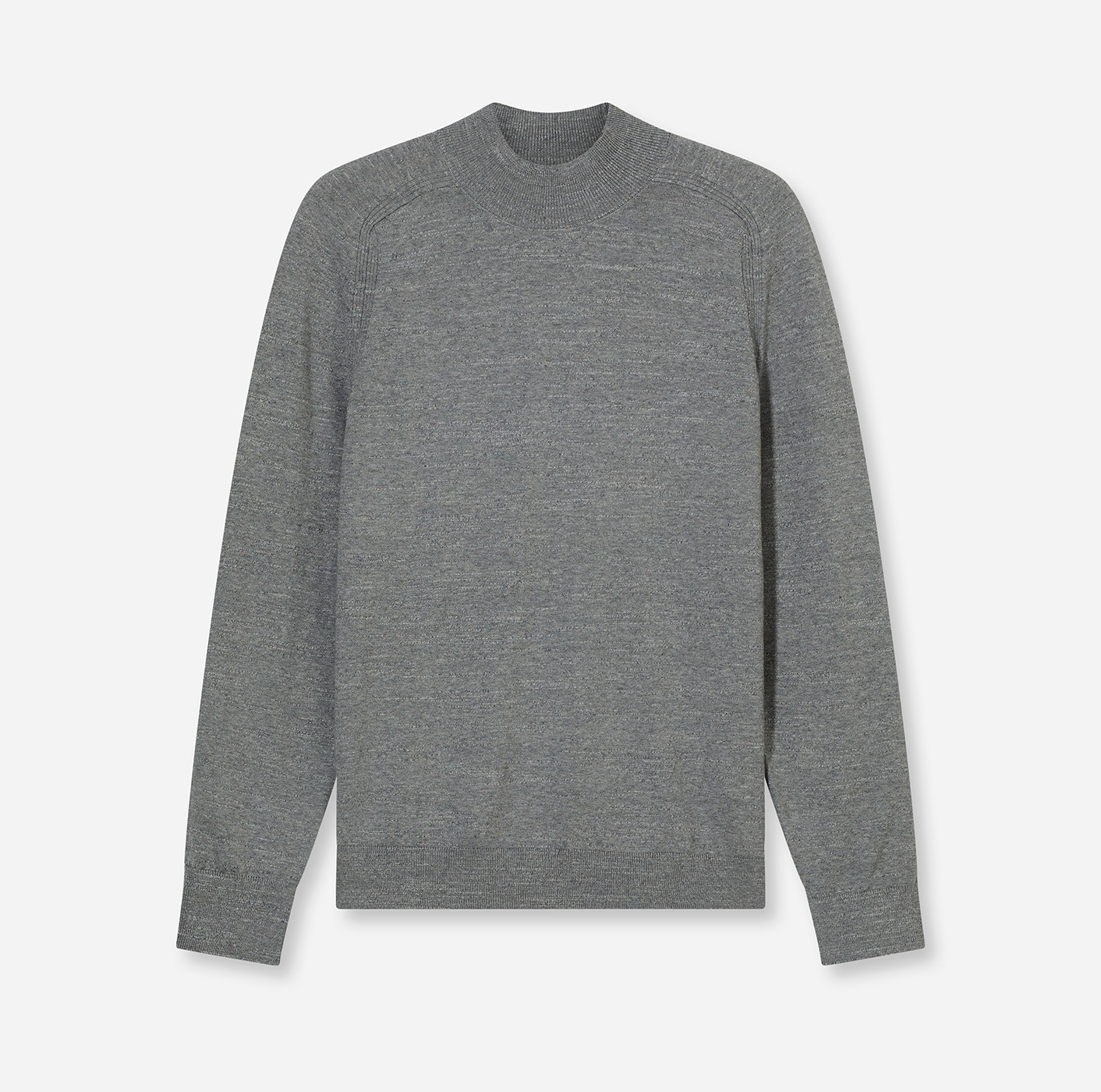 OLYMP Rundhalspullover »Rundhals« in melierter Optik