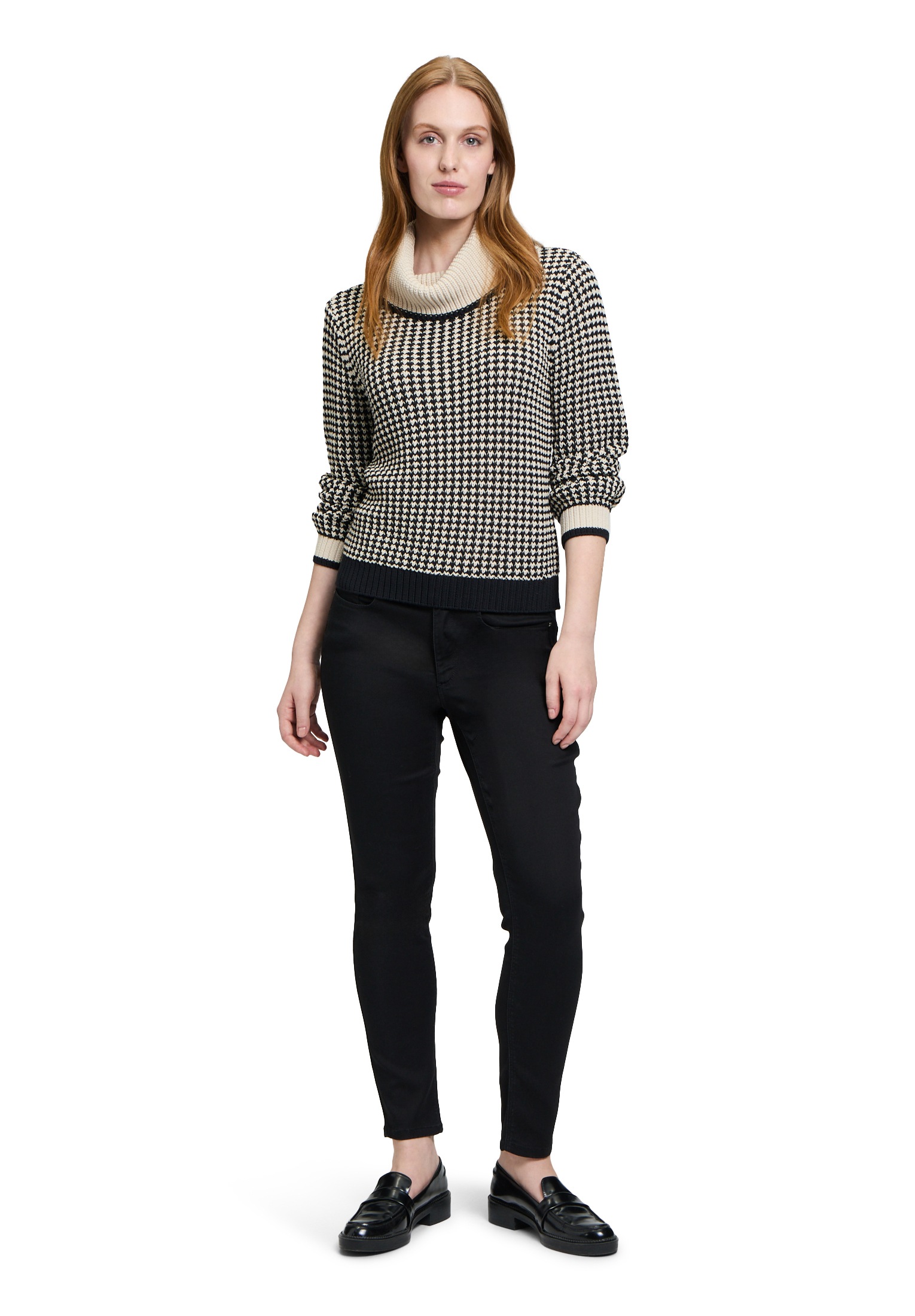 Betty&Co Strickpullover »Betty & Co Strickpullover mit Kragen«, (1 tlg.), Rippbündchen