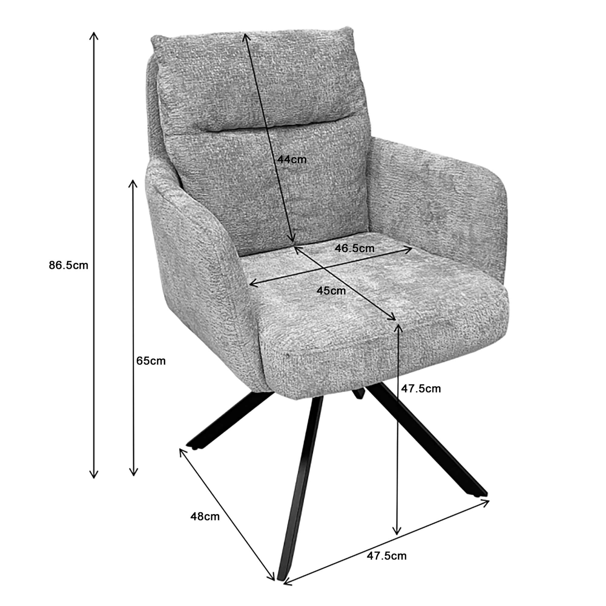 OTTO home Esszimmerstuhl »Darrin« (Set) 2 Stk.Steppung im Polster
