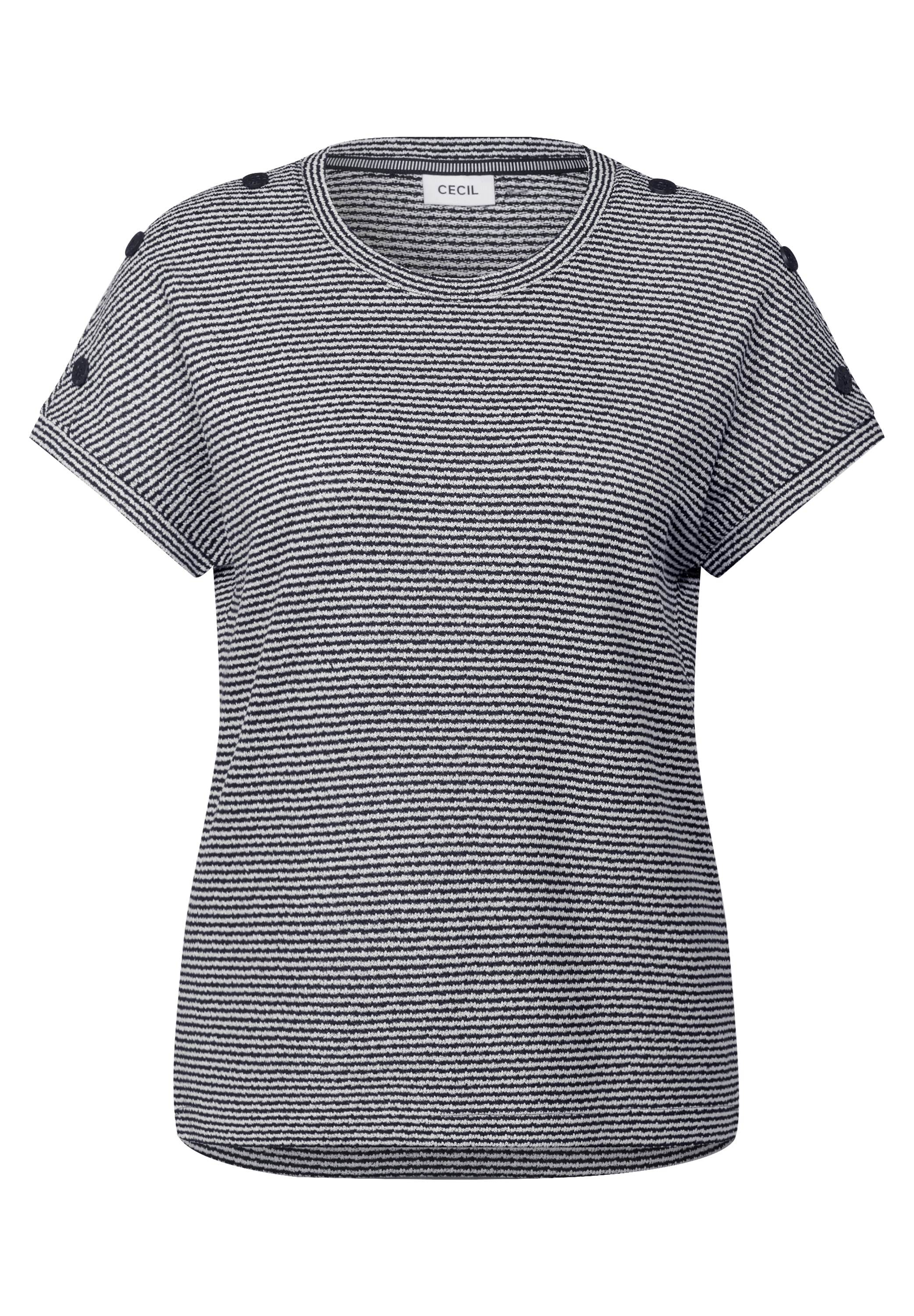 Cecil T-Shirt, aus softem Materialmix