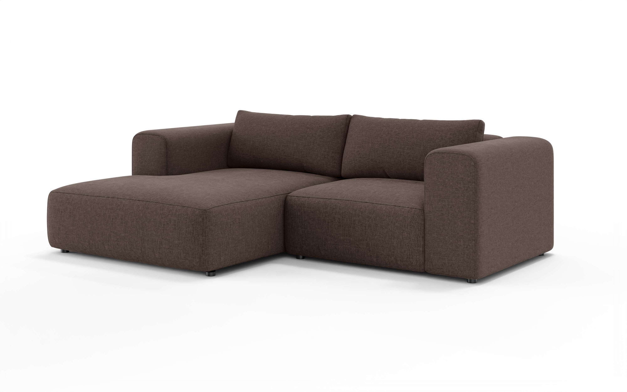 OTTO home Ecksofa »TIARRA Design-Sofa mit Ottomane recht/links bestellbar, Breite 241 cm« L-Form mit hochelastischer Schaum und Wellenunterfederung