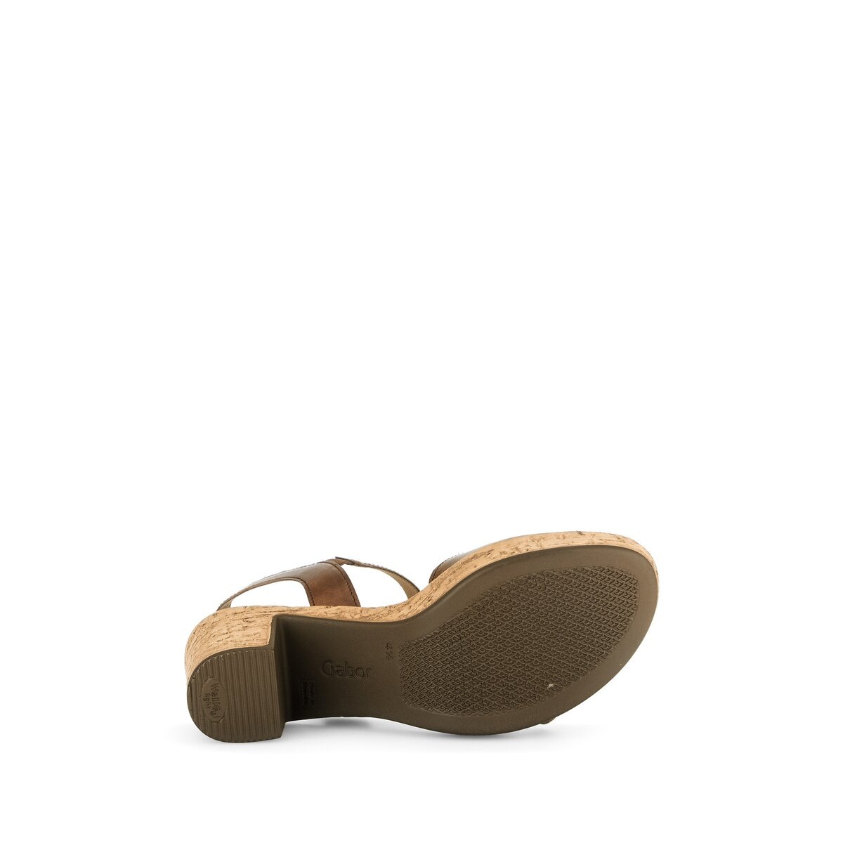 Riemchensandale GABOR "Riemchensandale", Damen, Gr. 37,5, braun, Schuhe Riemchensandale 3