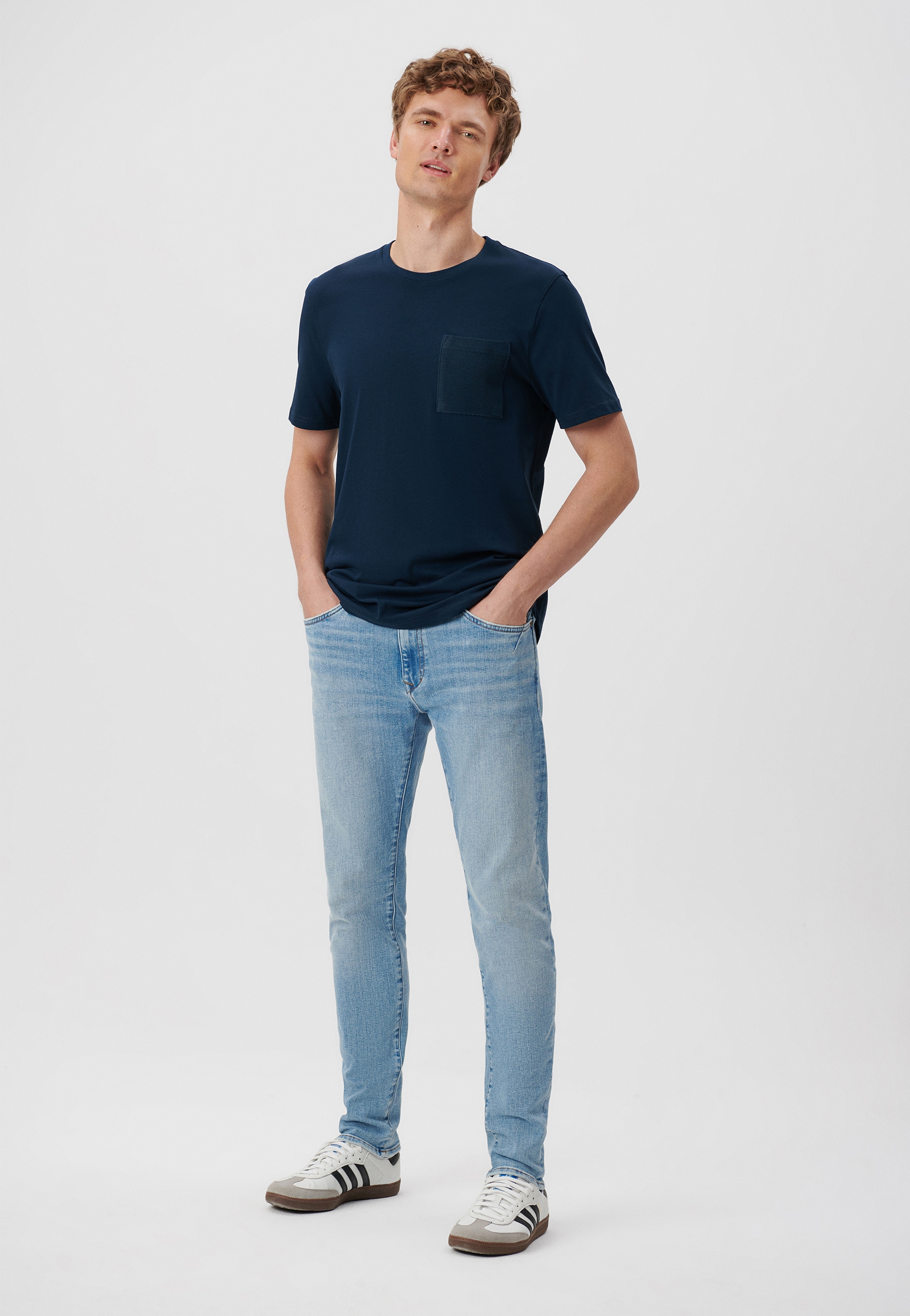 Mavi Rundhalsshirt "POCKET TEE", Basic Tee