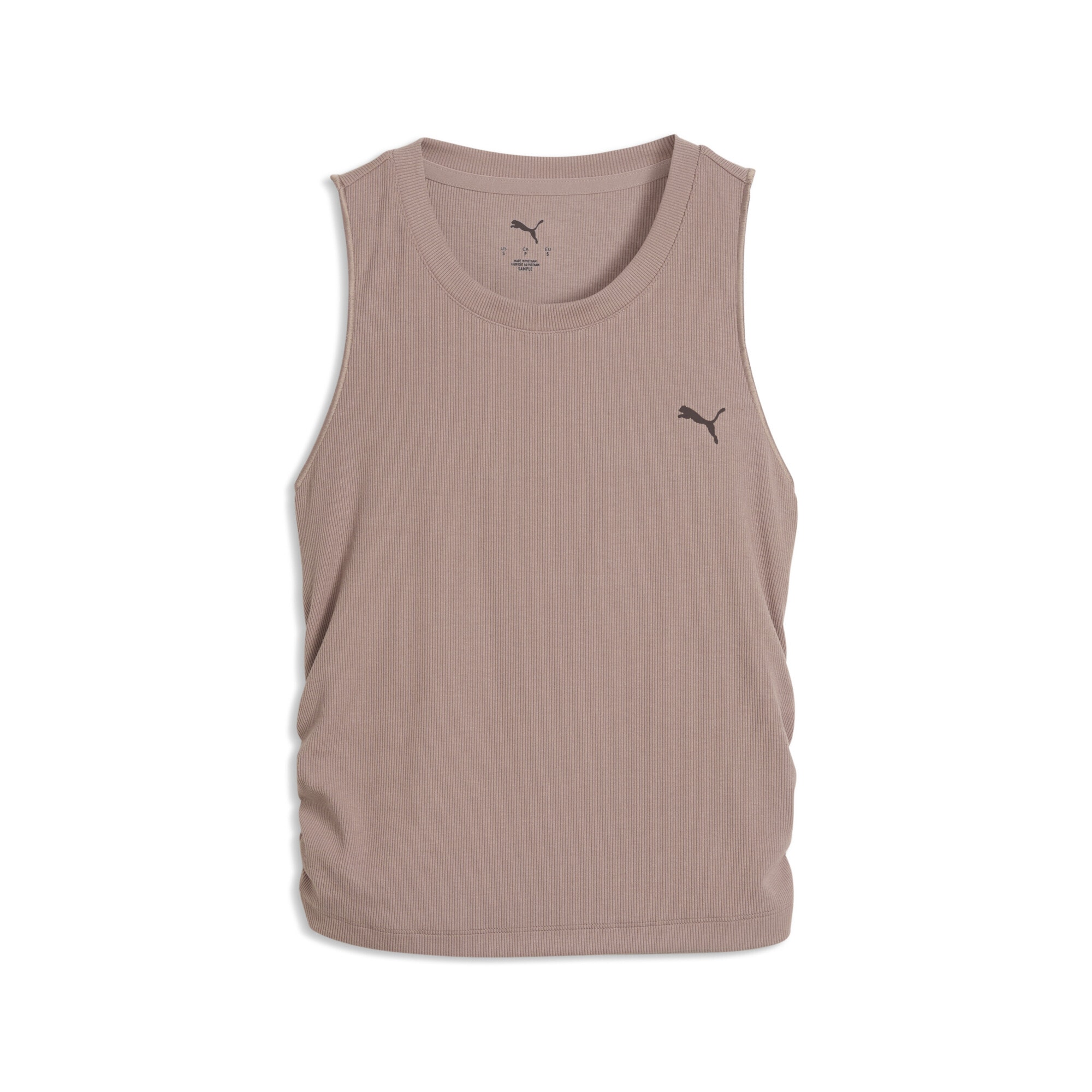 PUMA Damen Trainingsshirt "CLOUDSPUN Geripptes Tanktop Damen", beige, Gr. XXL, clean, Obermaterial: 60% Modal, 8% Elasthan, 32% Polyester, Shirts