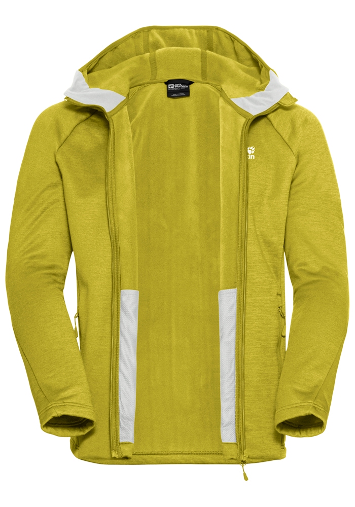 Jack Wolfskin Fleecejacke »PEAK DISTRICT HOODED FZ M«, mit Kapuze
