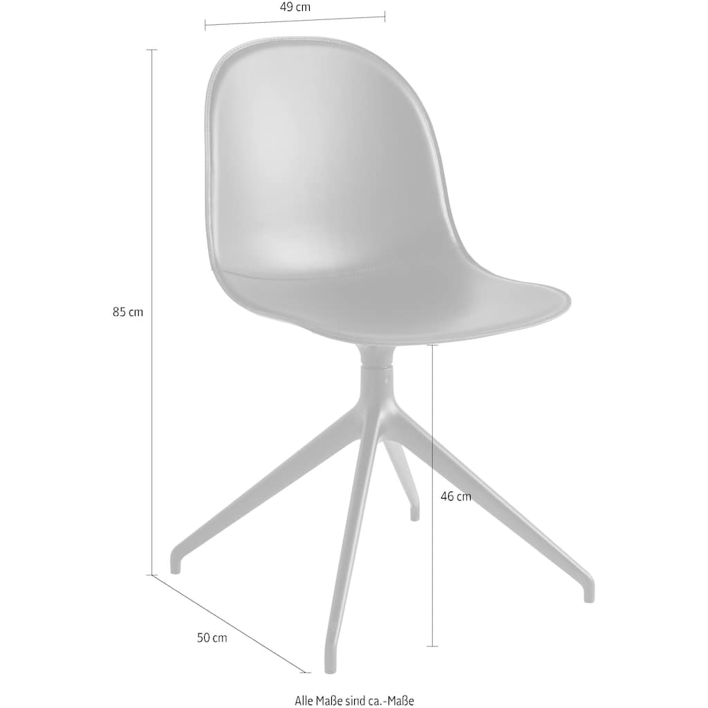 connubia 4-Fußstuhl »Academy CB/1694-LHS / -V_P15_180«, Leder