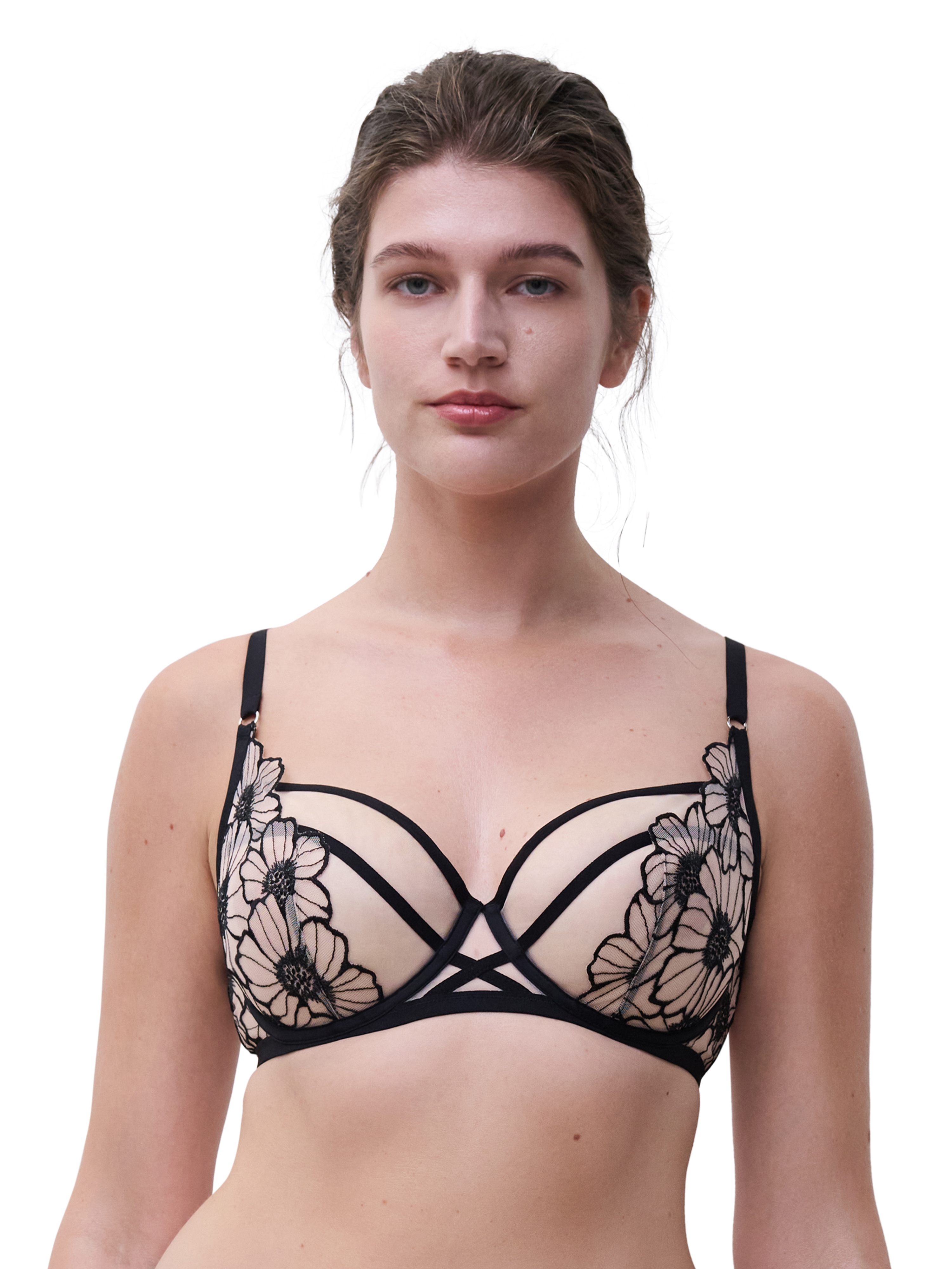 Chantelle Bügel-BH "LUSH" Stickerei, Fester Tüll auf den Cups