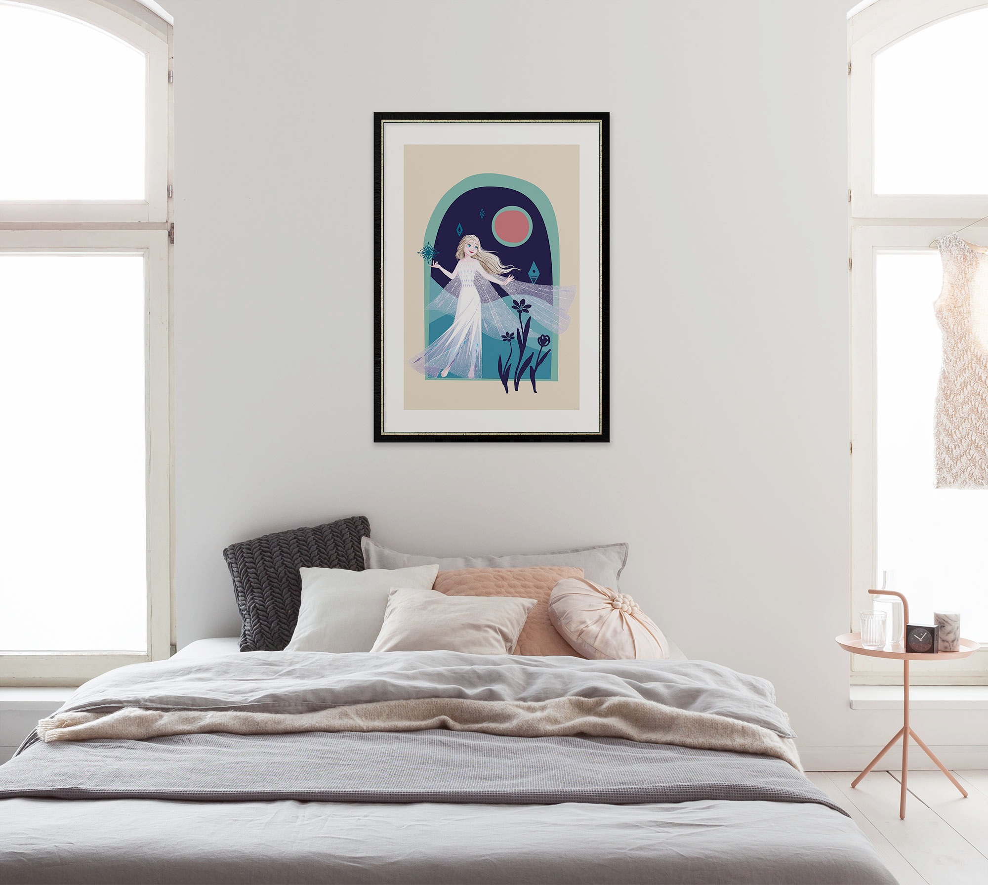 Komar Wandbild »Frozen Nocturnal Stroll«, Disney, (Set, 1 St.), 30 x 40 cm (Breite x Höhe) - Kinderzimmer, Dekoration