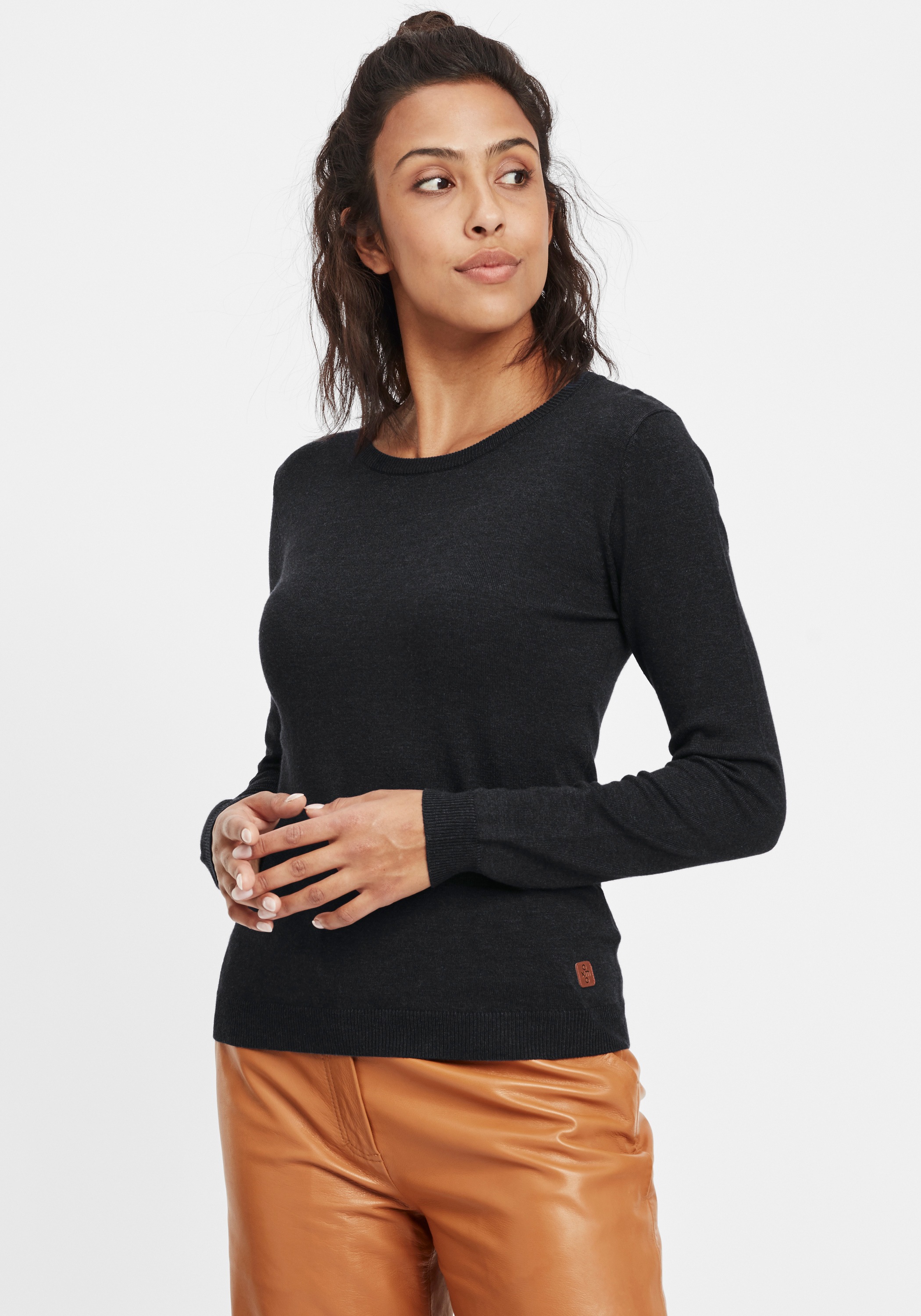 OXMO Strickfleece-Pullover »Strickpullover OXEdda«