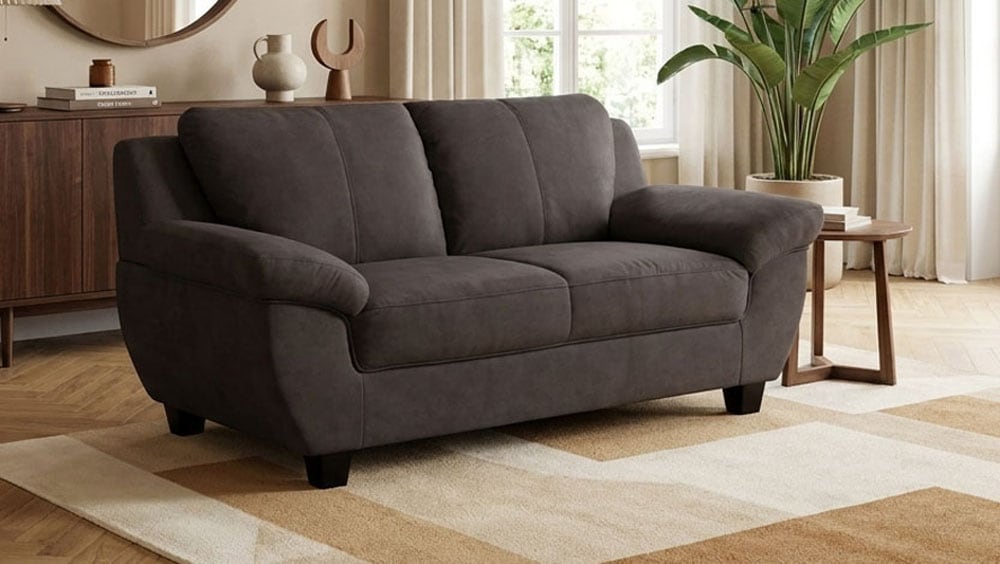 OTTO home 2-Sitzer "Sillkeborg 161 cm, formschönes Sofa mit dunklen Füßen" aus haustierfreundlichem Pet Friendly Bezug