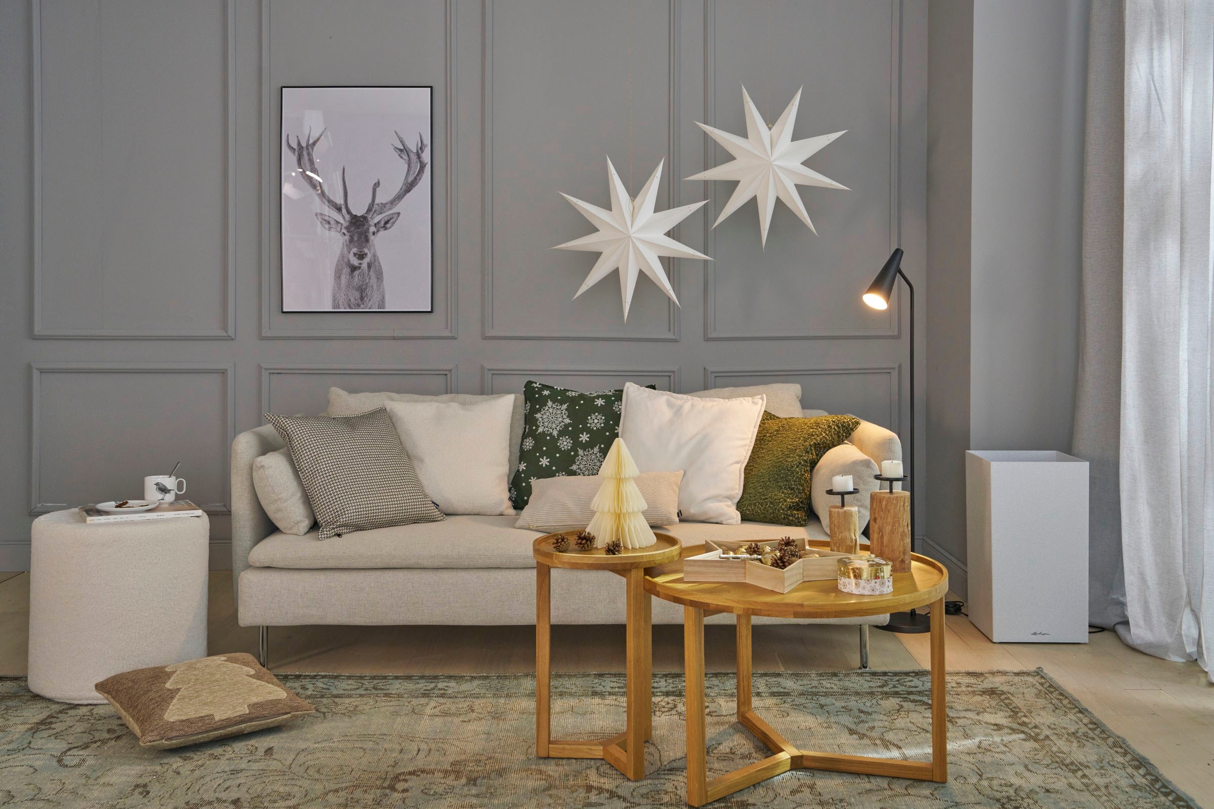 H.O.C.K. Dekokissen "Snow Flakes" Schneeflocke, traditionell, bestickte Sch günstig online kaufen