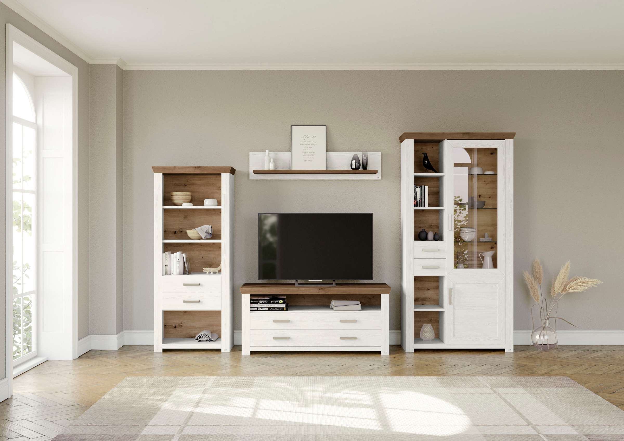 set one by Musterring Wohnwand "York" 4 Stk. tlg. günstig online kaufen