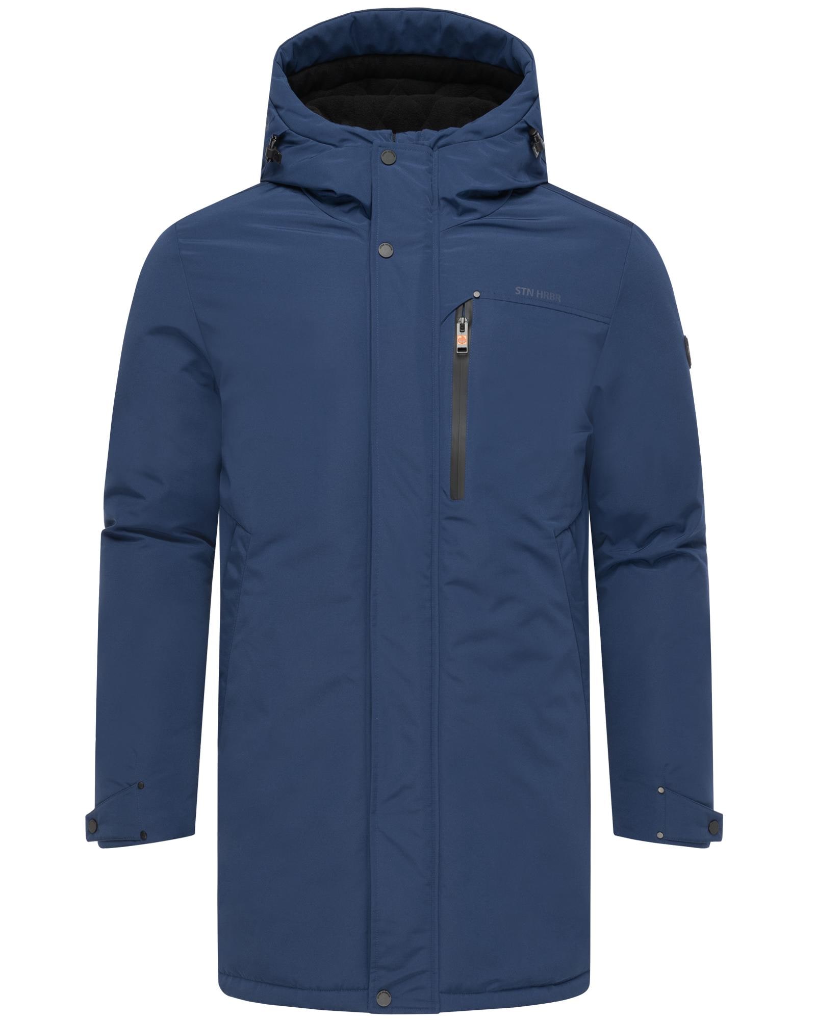 Stone Harbour Wintermantel "Phinoo XX" Warmer Herren Winterparka mit gefütterter Kapuze